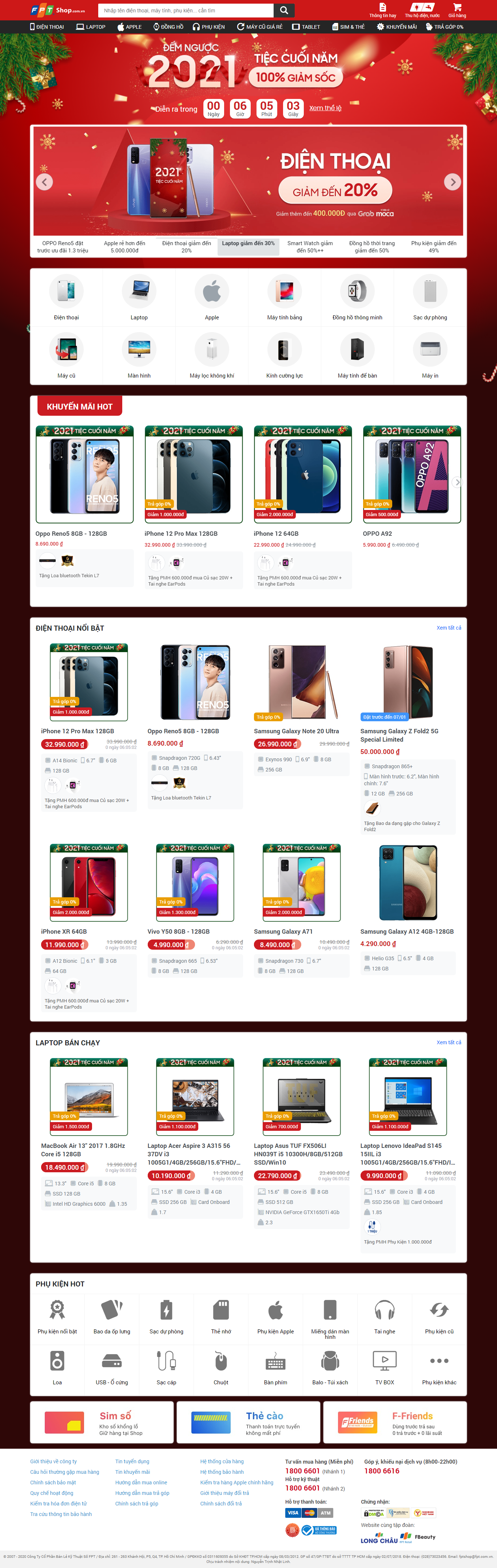 Thiết kế Web bình dương fptshop.com.vn