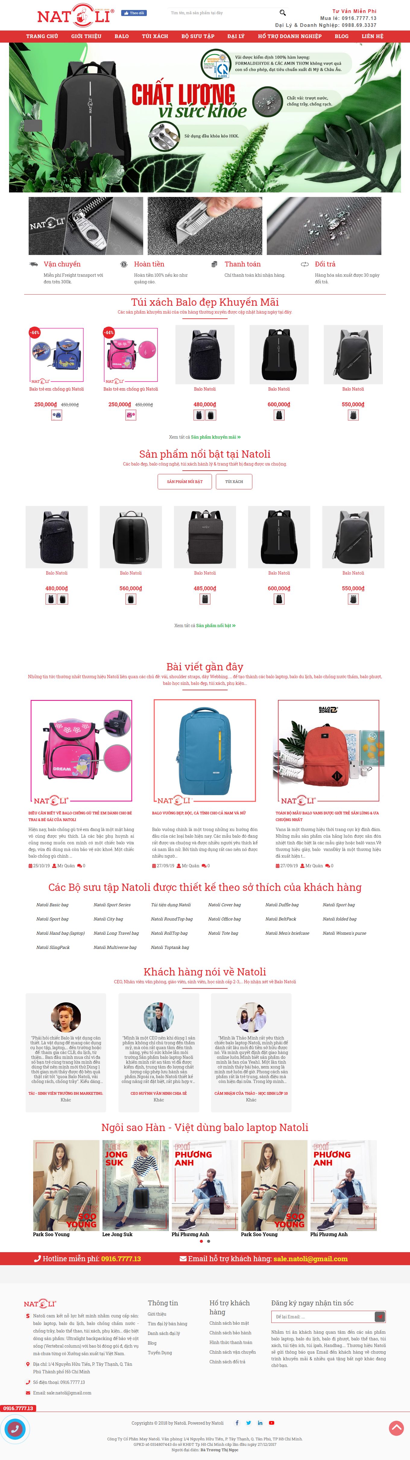 Thiết kế Web cần thơ natoli.vn