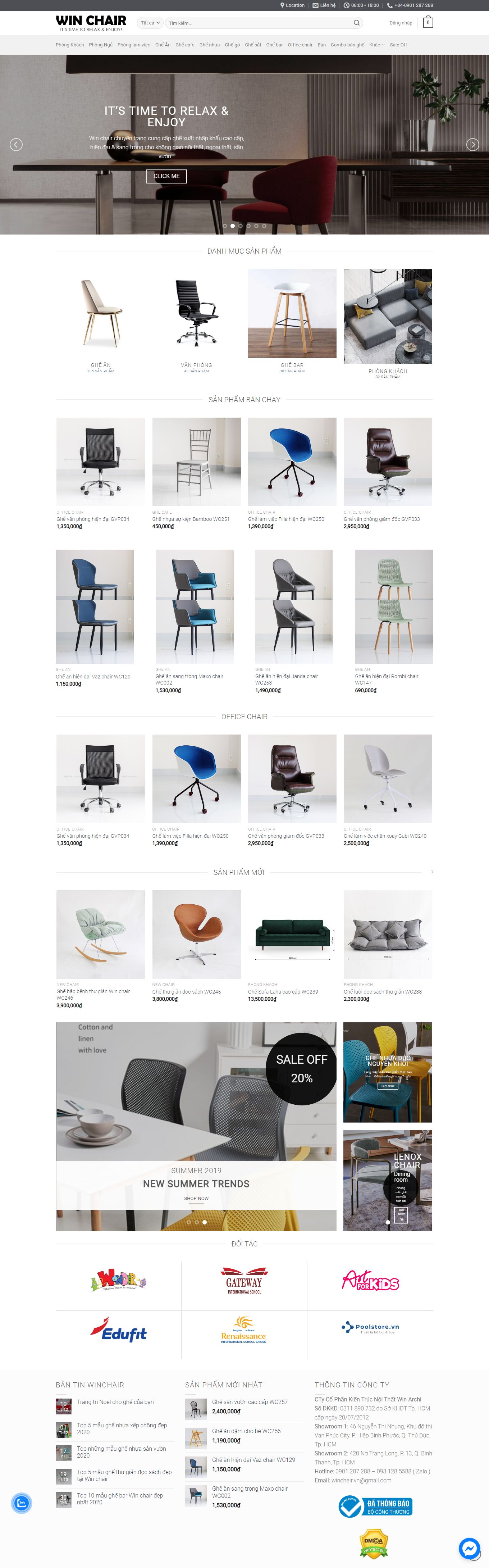 Thiết kế Web cần thơ winchair.vn