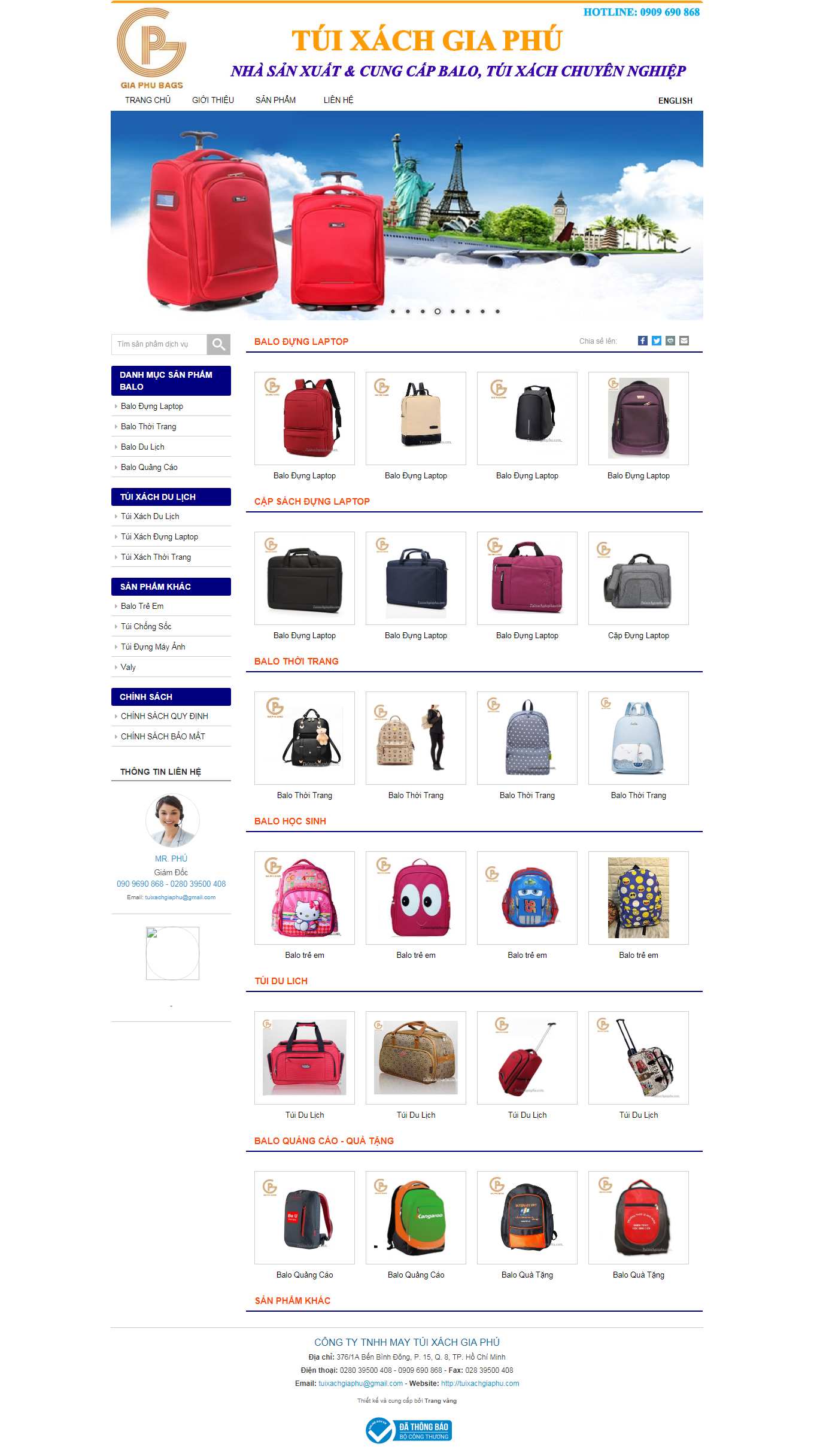 Thiết kế Web Đà nẵng tuixachgiaphu.com