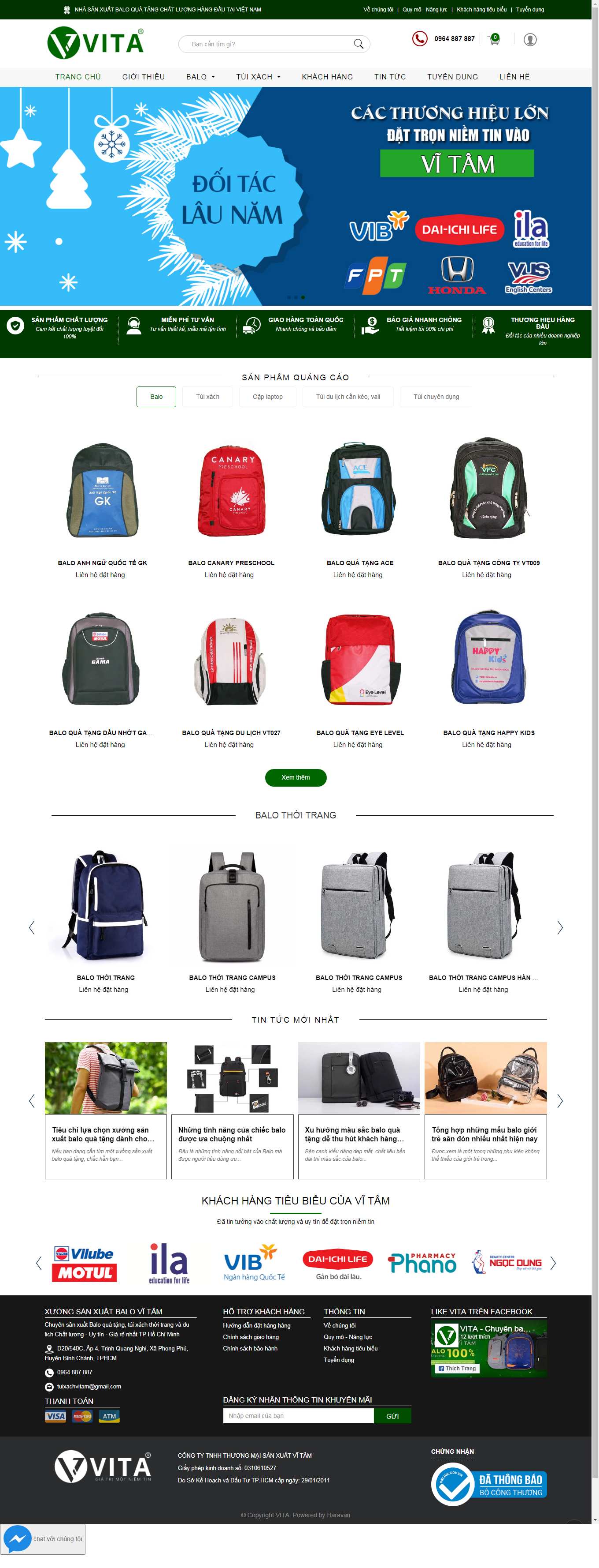 Thiết kế Web Đồng nai tuixachvitam.vn