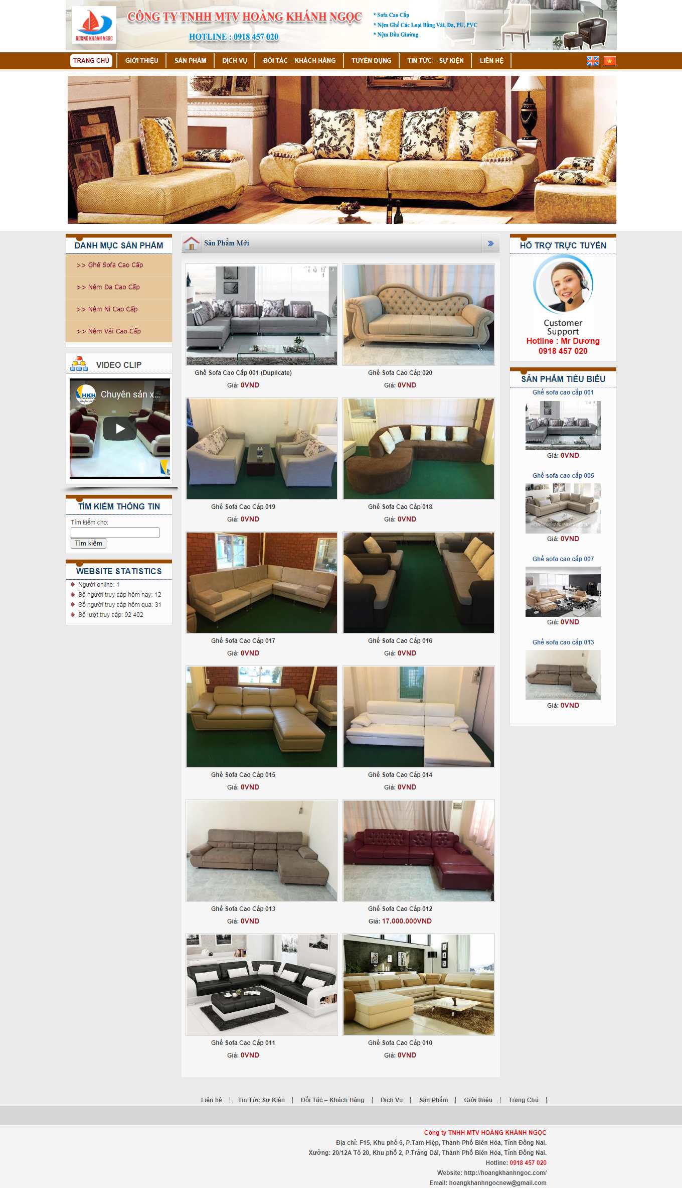 Thiết kế Web Đồng tháp hoangkhanhngoc.com