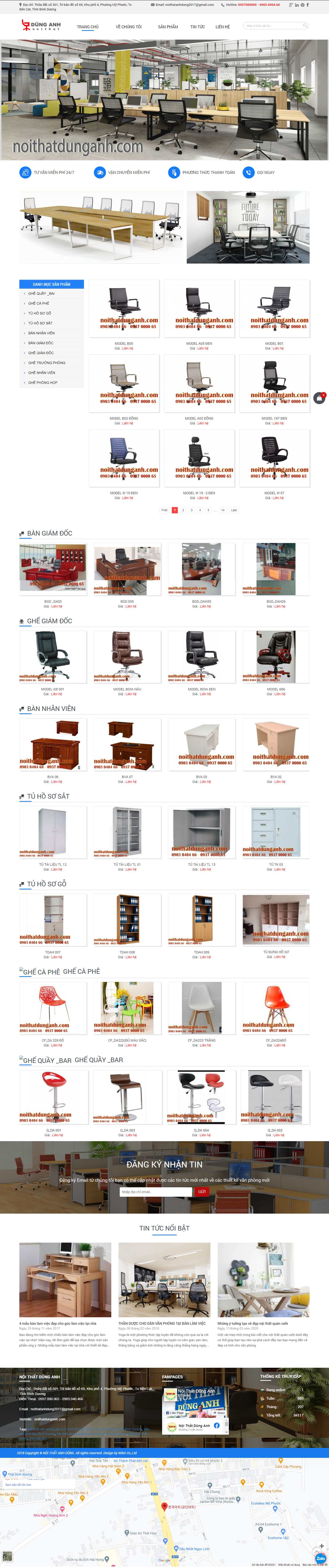 Thiết kế Web Đồng tháp noithatdunganh.com