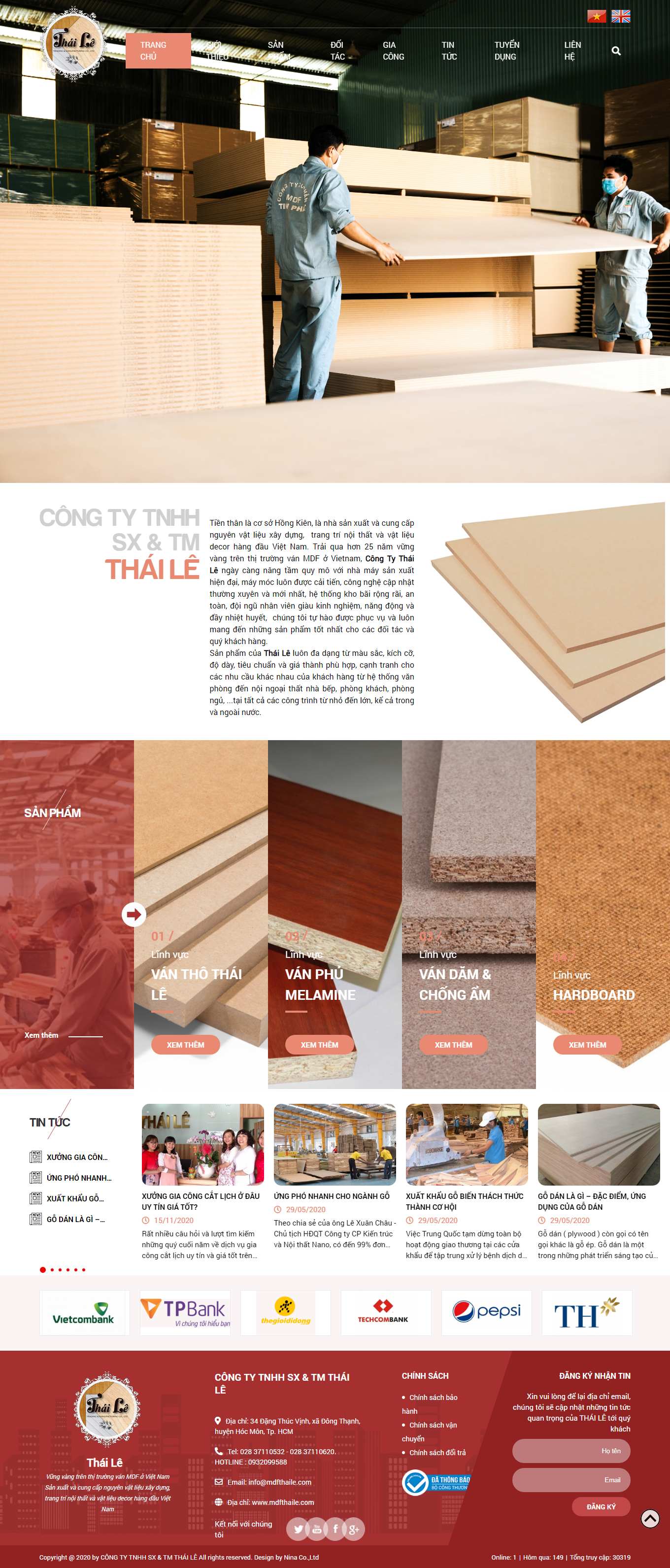 Thiết kế Web hải dương mdfthaile.com