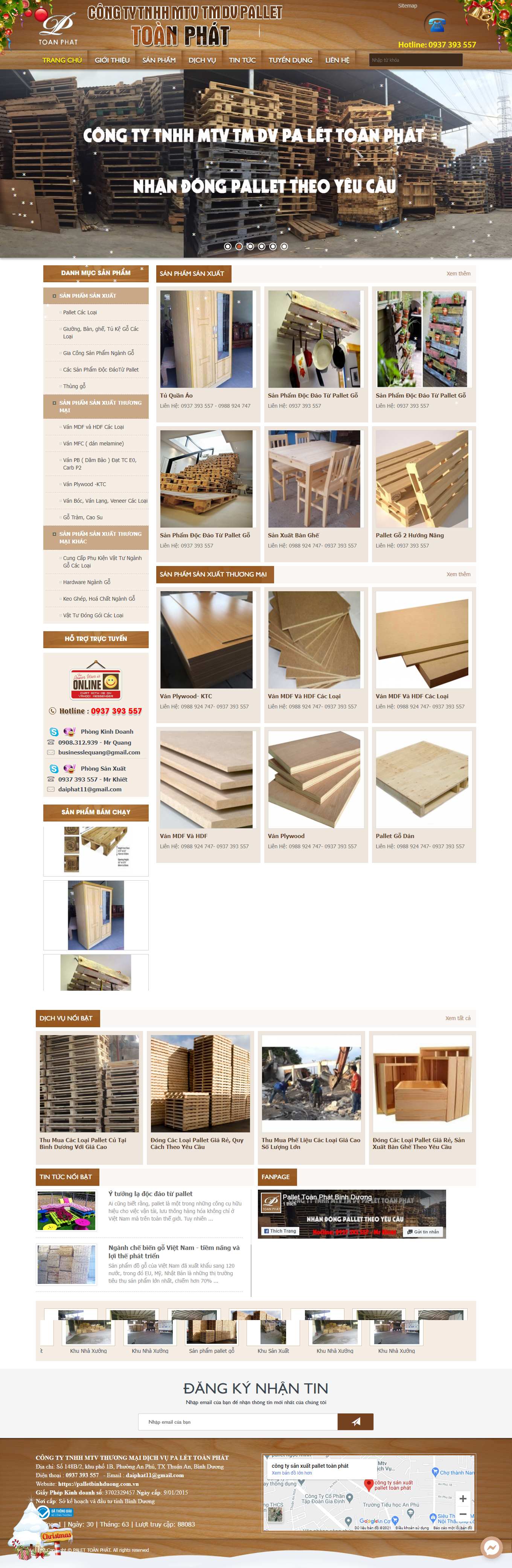 Thiết kế Web hưng yên palletbinhduong.com.vn