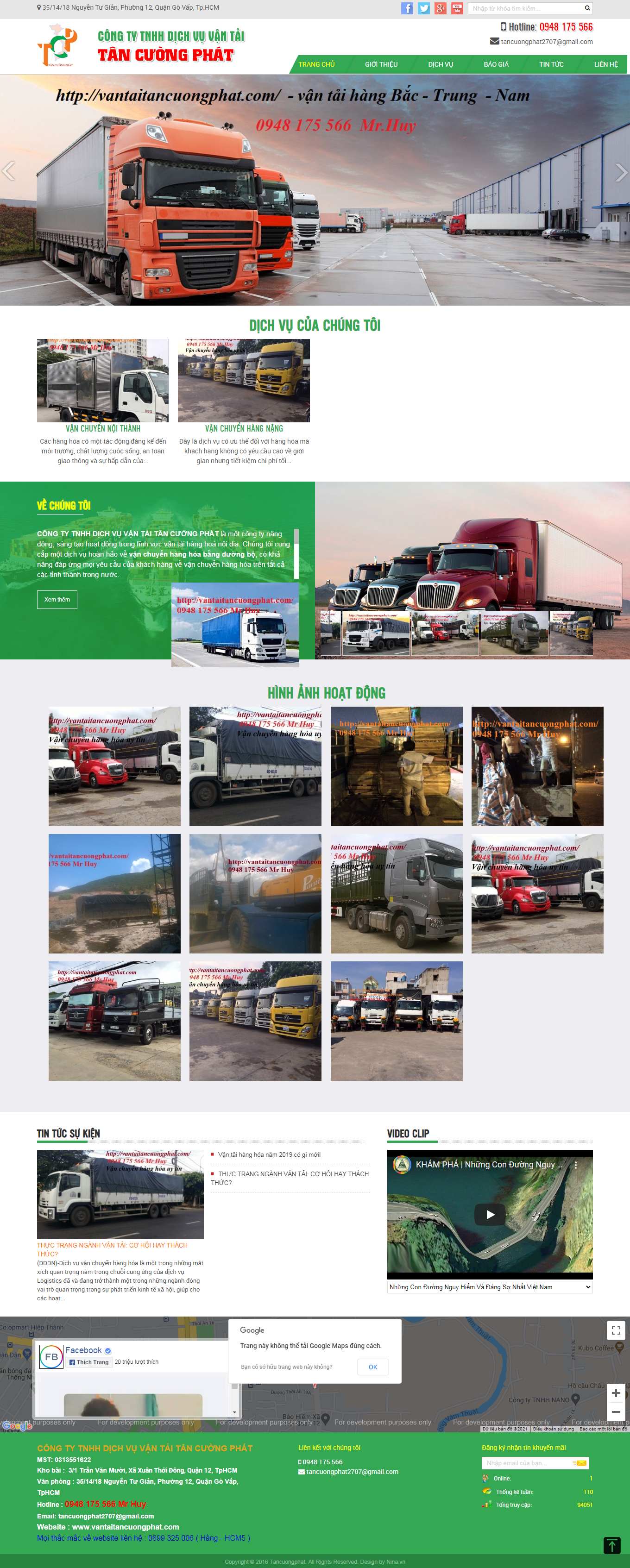 Thiết kế Web kon tum vantaitancuongphat.com