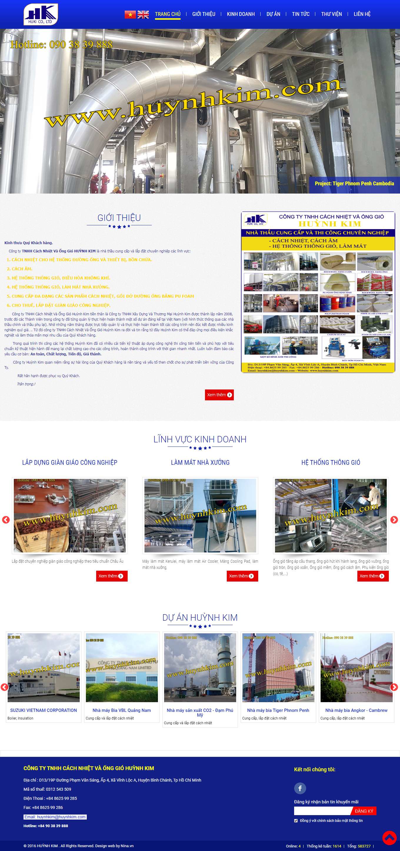 Thiết kế Web lai châu huynhkim.com