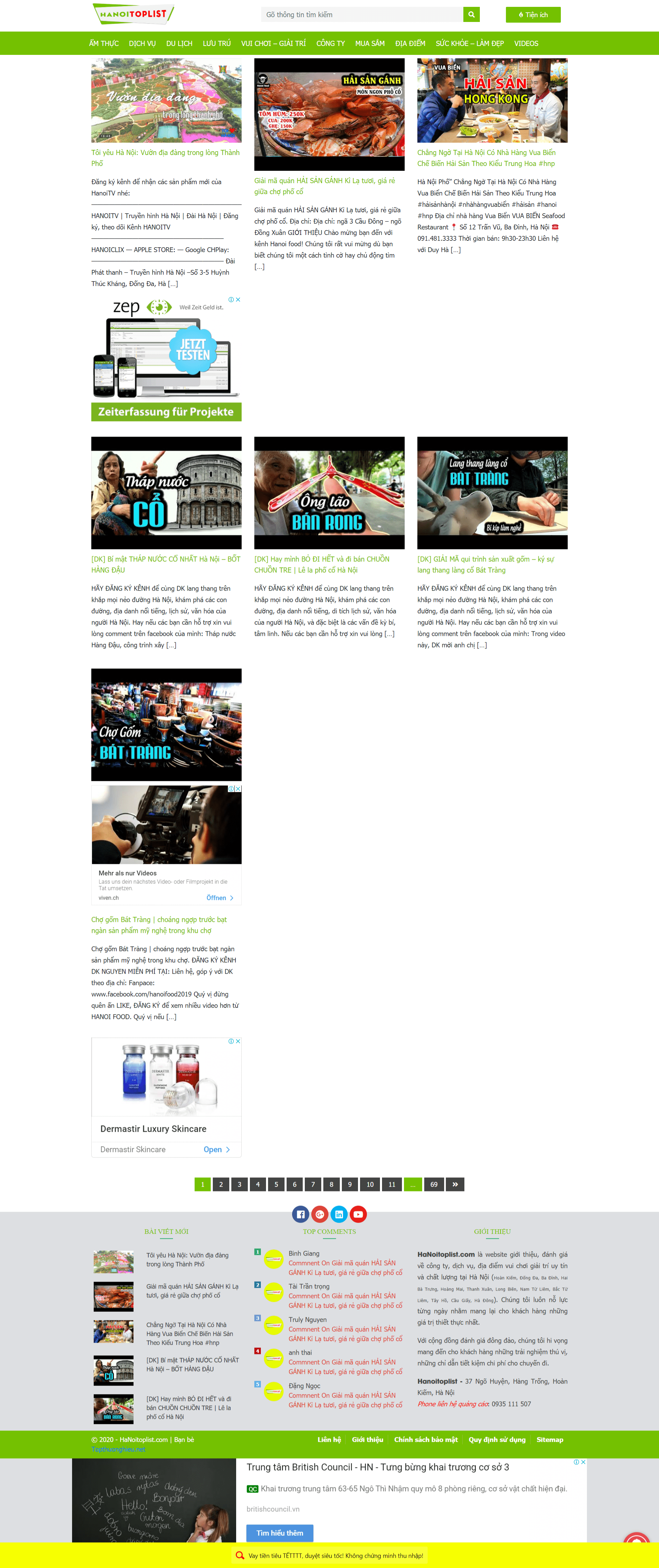 Thiết kế Web long an hanoitoplist.com