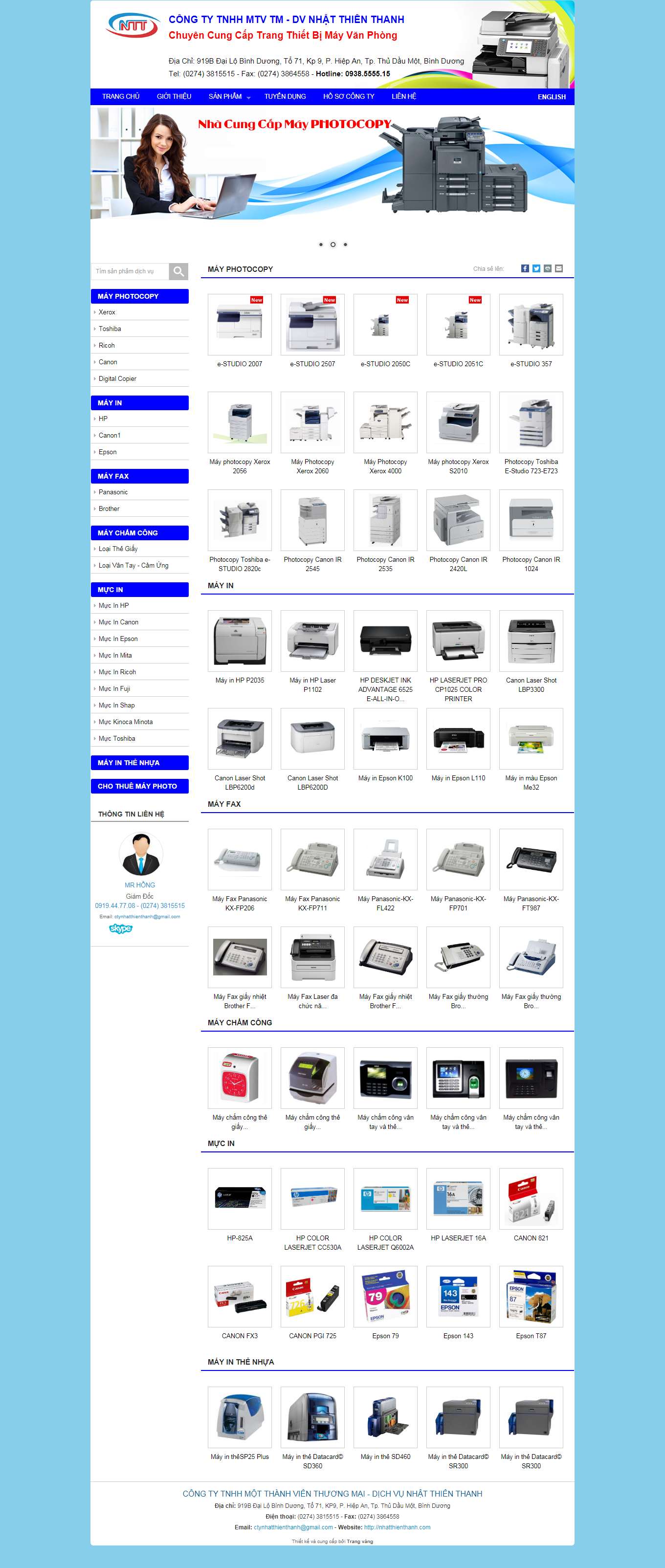 Thiết kế Web phú yên nhatthienthanh.com