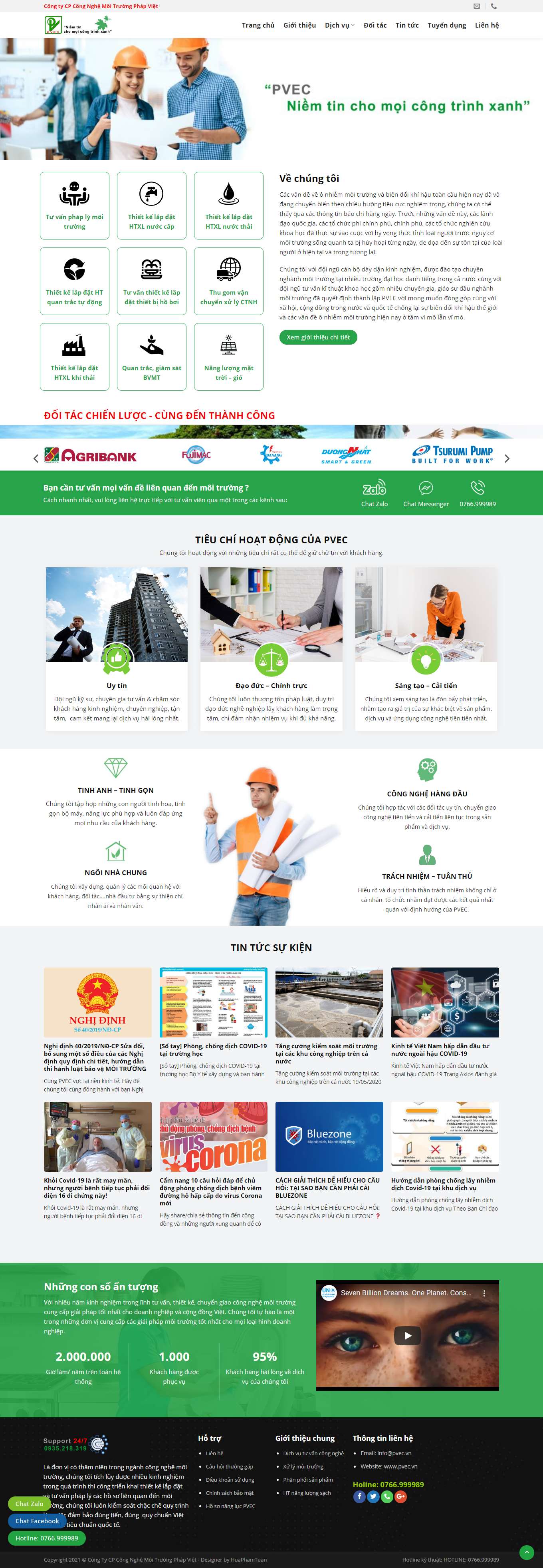 Thiết kế Web quảng nam pvec.vn