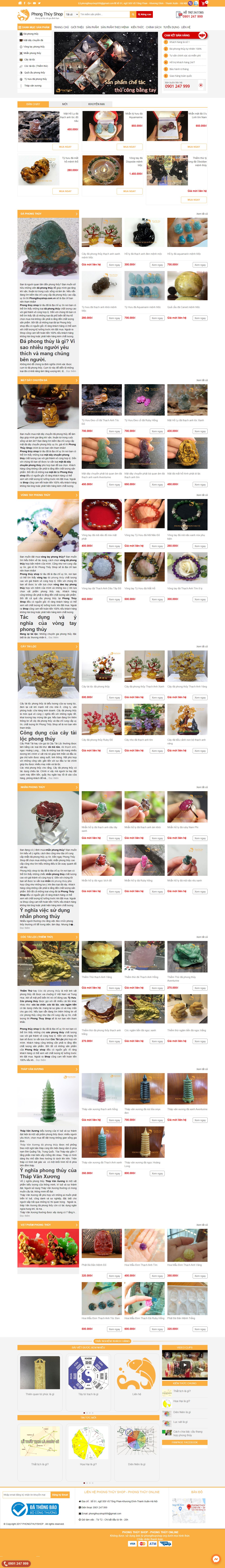 Thiết kế Web sóc trăng phongthuyshop.com.vn