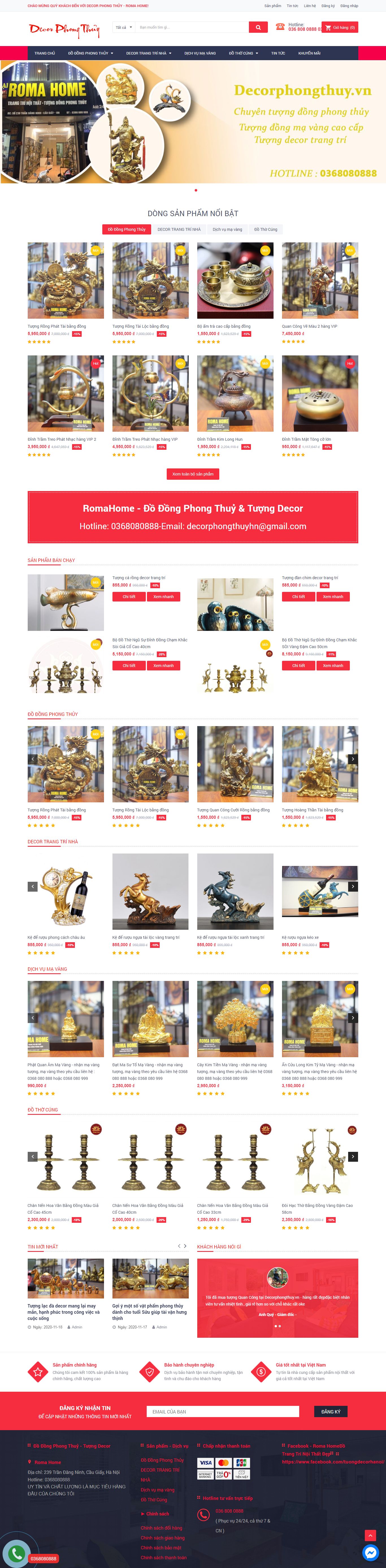 Thiết kế Web sóc trăng decorphongthuy.vn