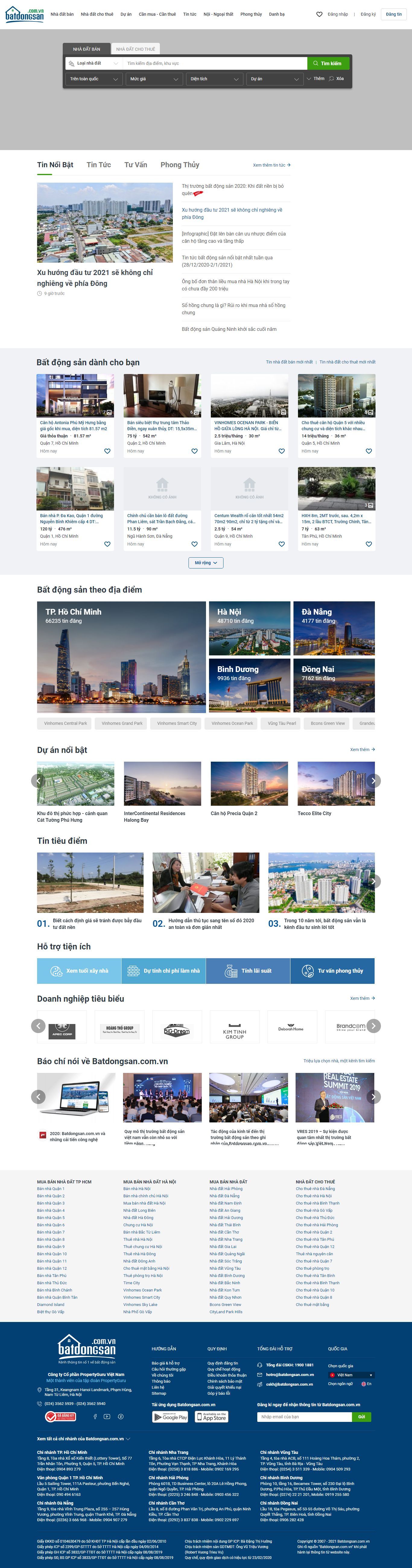 Thiết kế Web sơn la batdongsan.com.vn