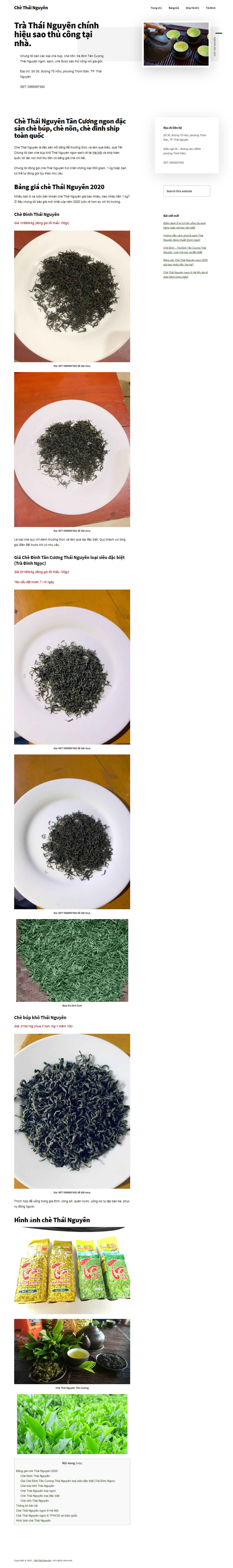 Thiết kế Web thái nguyên chethainguyen.info