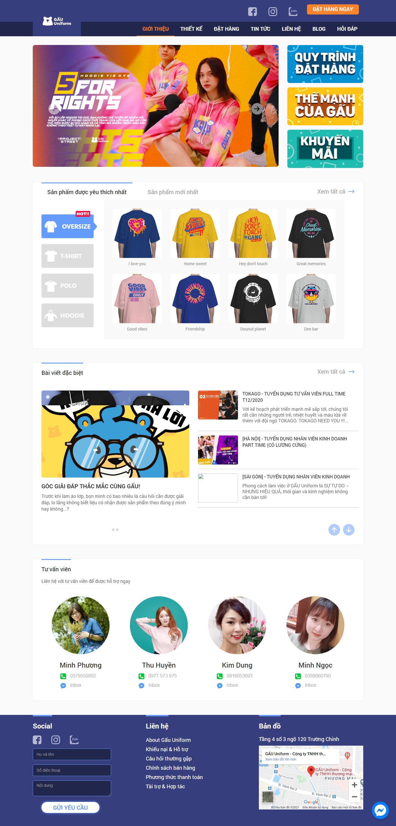 Thiết kế Web thừa thiên huế gauuniform.vn