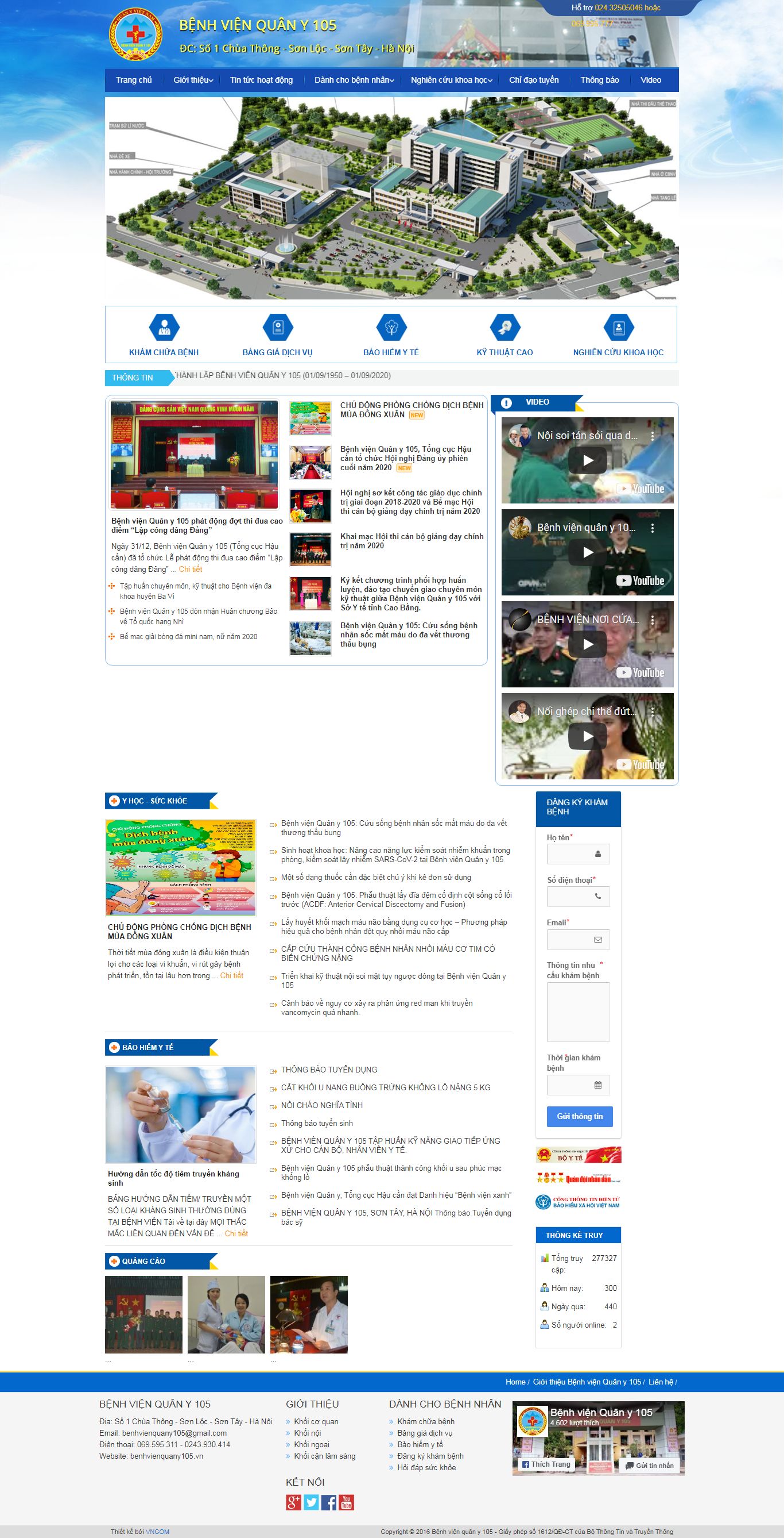 Thiết kế Web tuyên quang benhvienquany105.vn