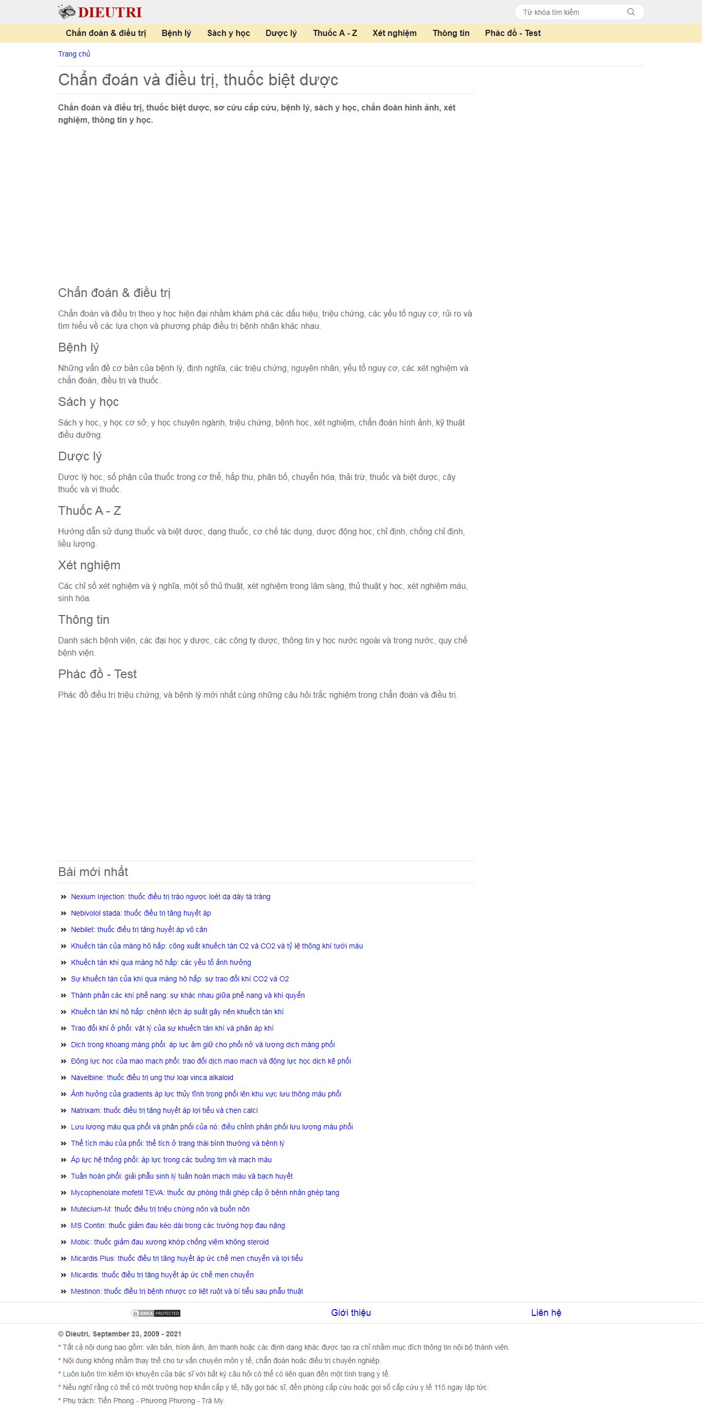 Thiết kế Web vĩnh long dieutri.vn