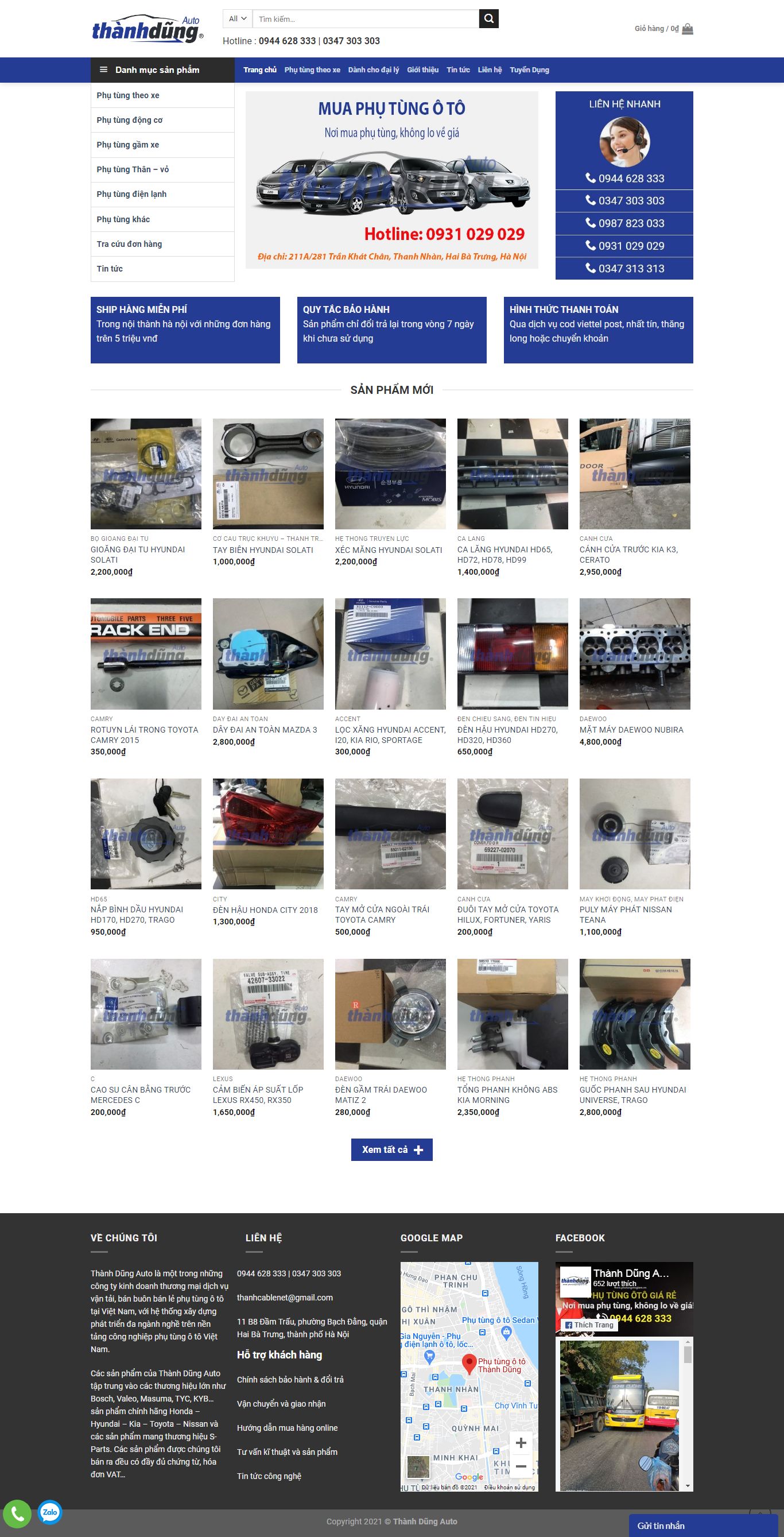 Thiết kế Web vĩnh phúc muaphutungoto.vn