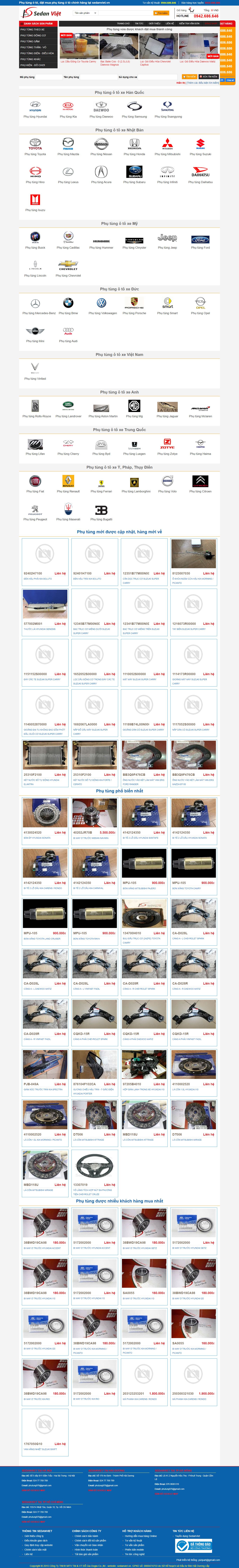 Thiết kế Web vĩnh phúc sedanviet.vn