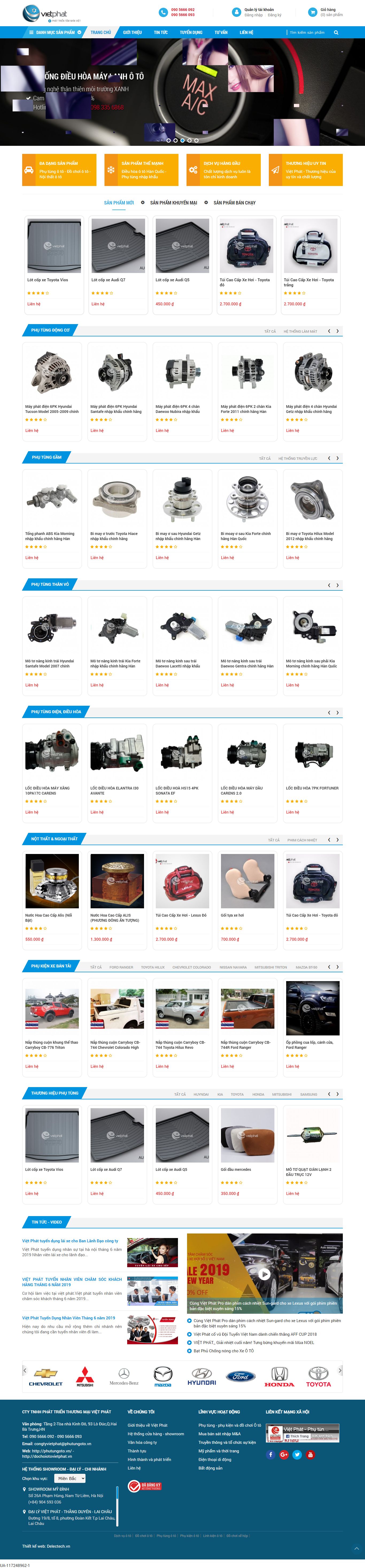 Thiết kế Web yên bái phutungoto.vn