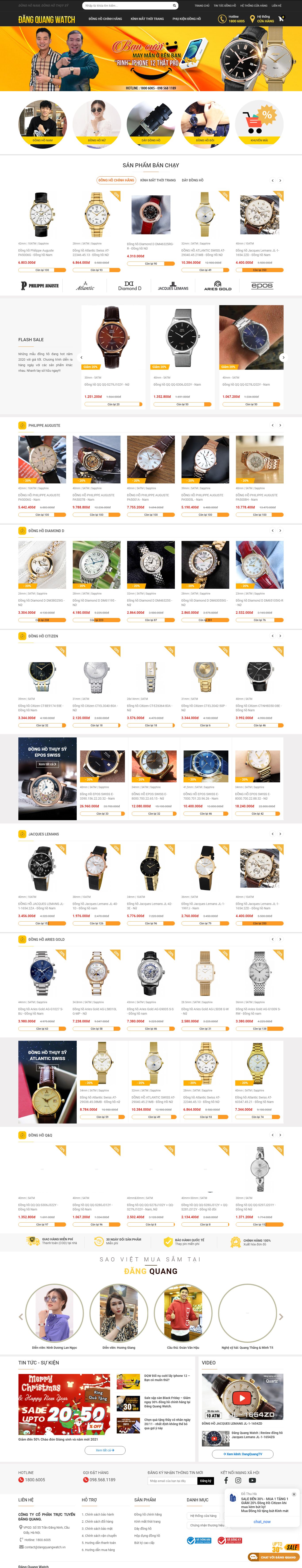 Thiết kế Web quận 4 dangquangwatch.vn