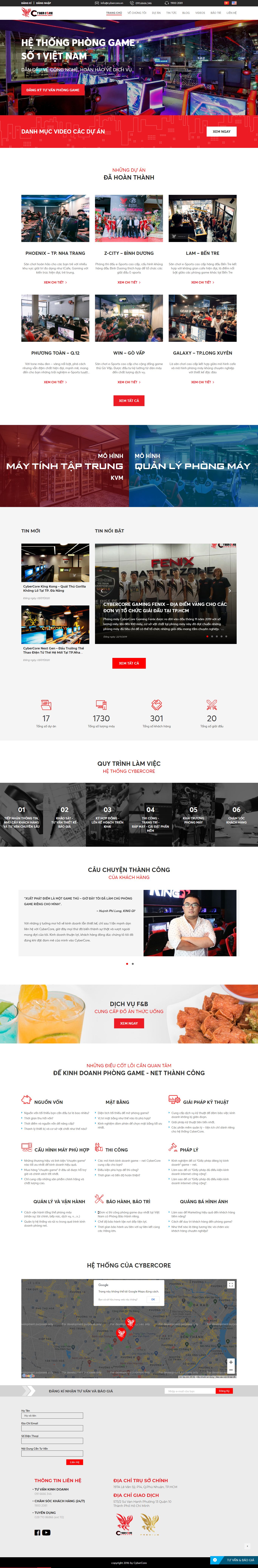Thiết kế Web quận 4 cybercore.vn