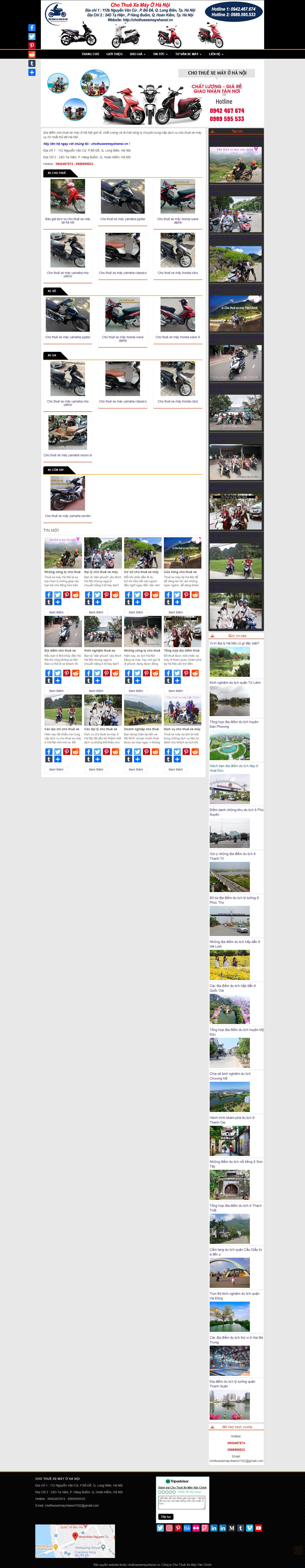 Thiết kế Web quận 6 chothuexemayohanoi.vn