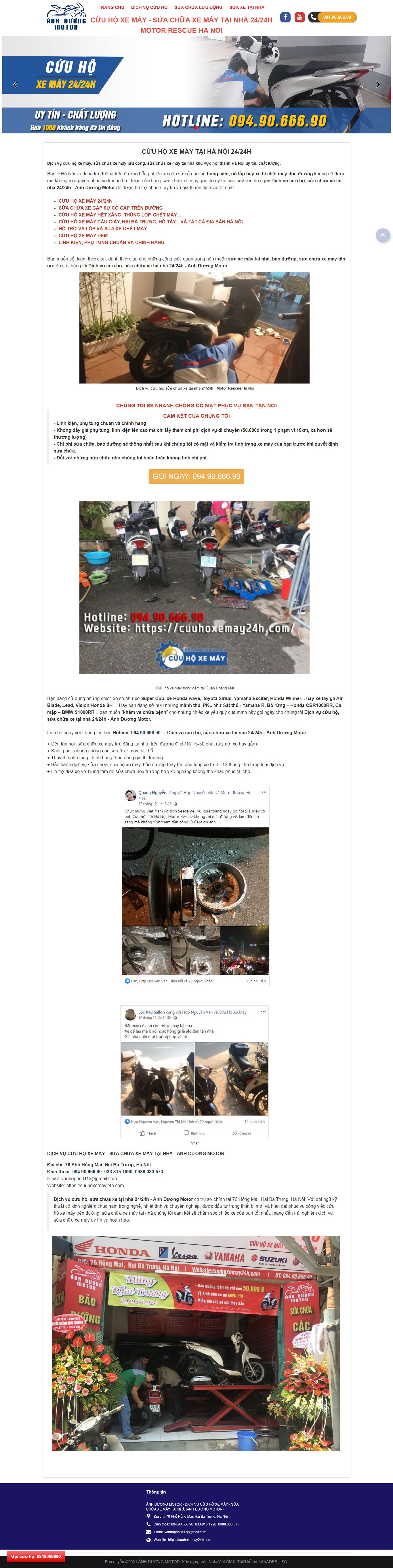 Thiết kế Web quận 7 cuuhoxemay24h.com