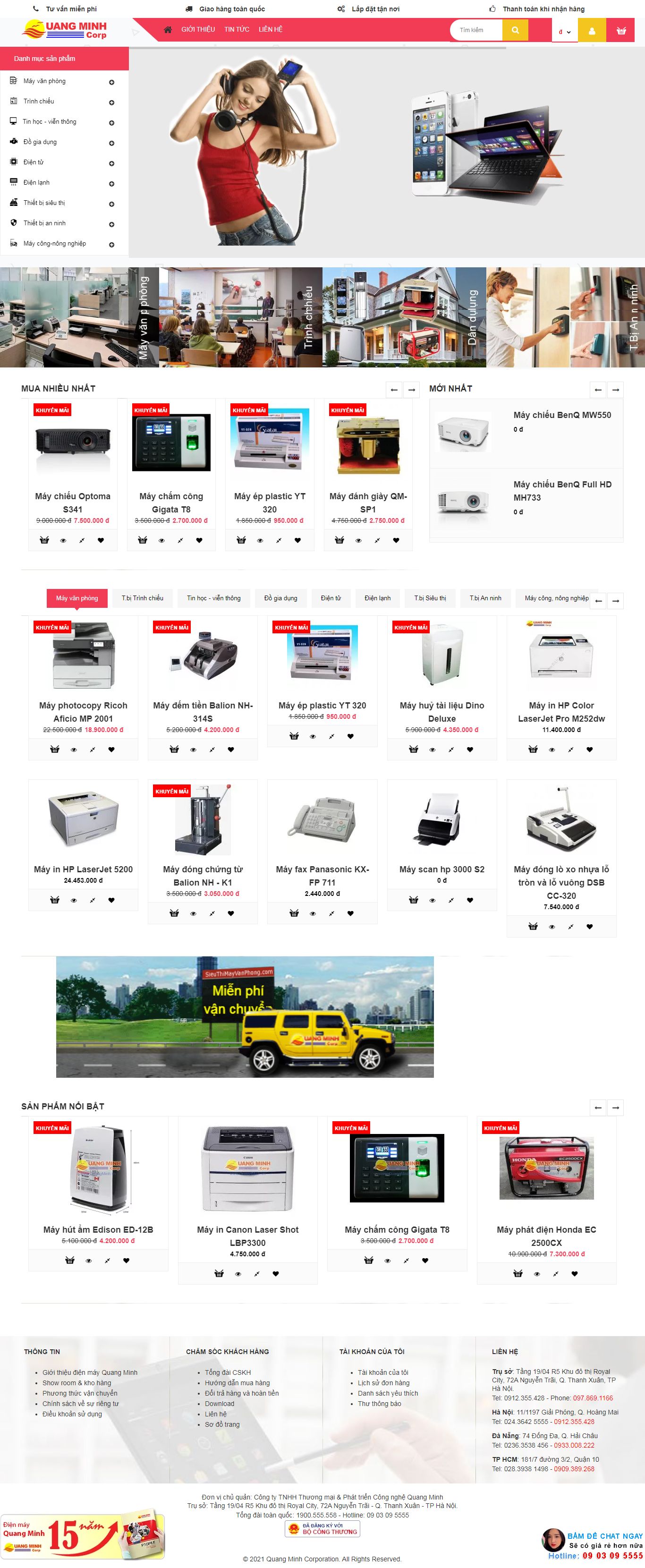 Thiết kế Web quận 8 quangminh.vn