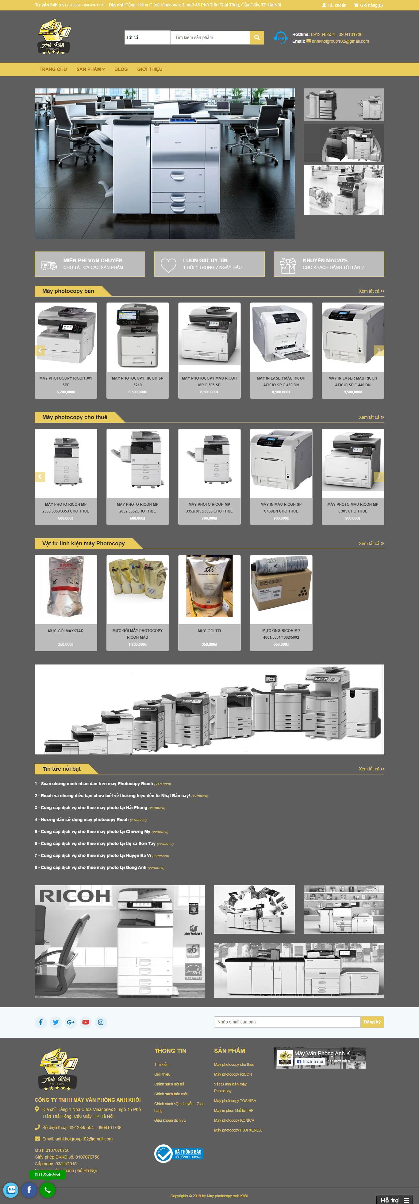 Thiết kế Web quận 8 mayphotocopyanhkhoi.com