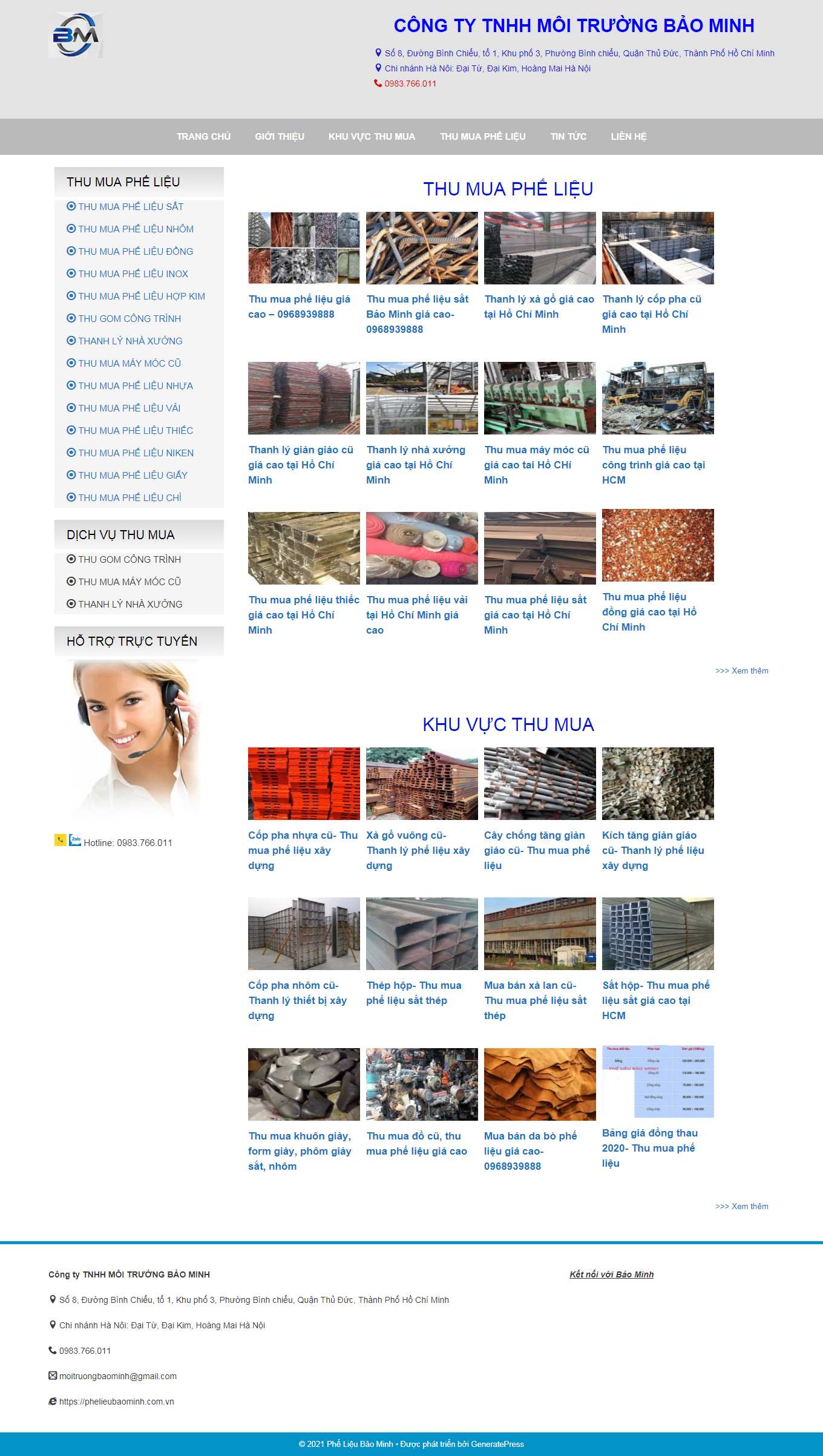 Thiết kế Web quận 11 phelieubaominh.com