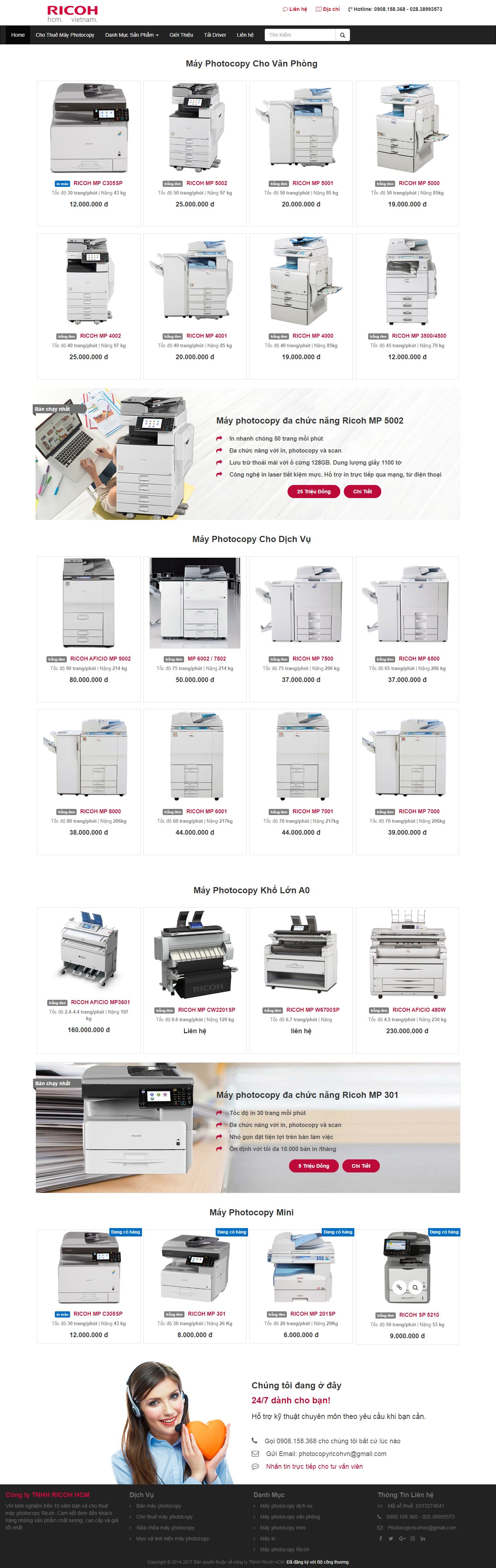 Thiết kế Web quận 9 photocopyricoh.vn