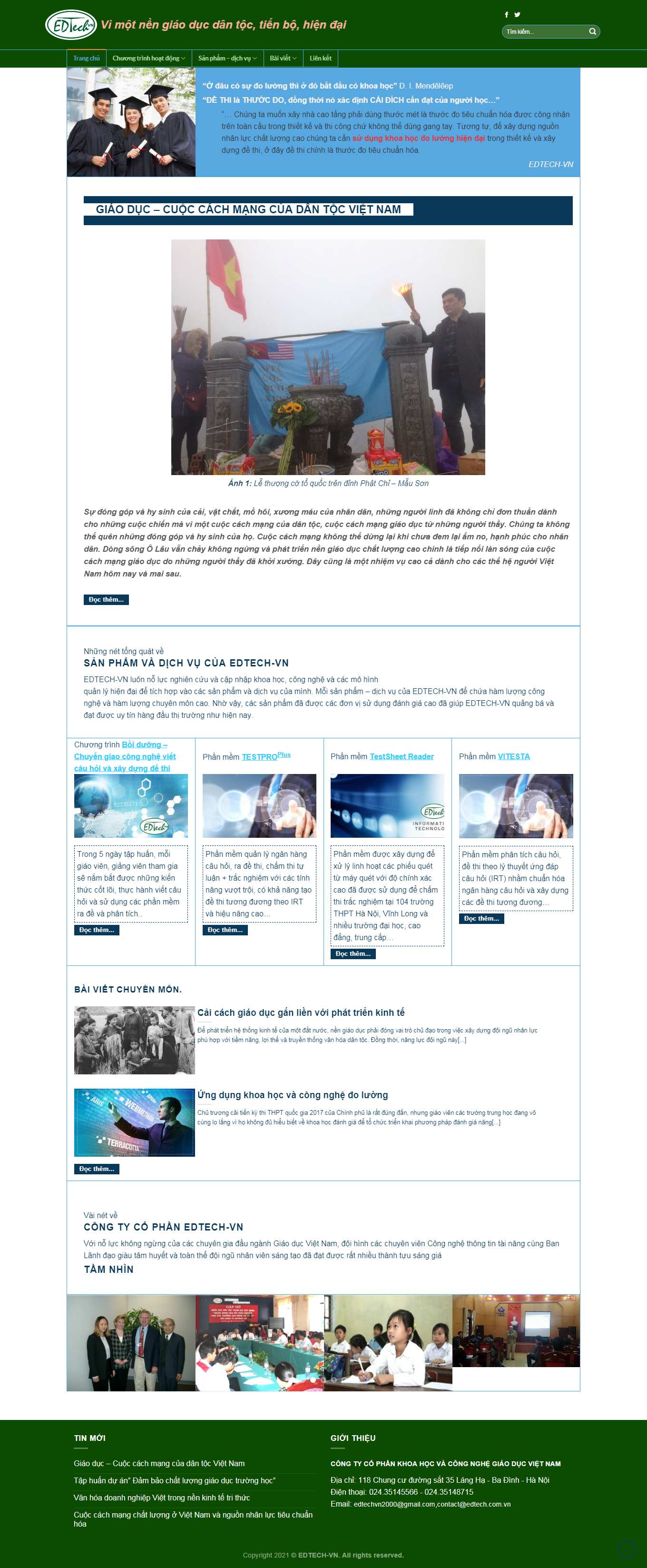 Thiết kế Web quận bình tân edtech.com.vn