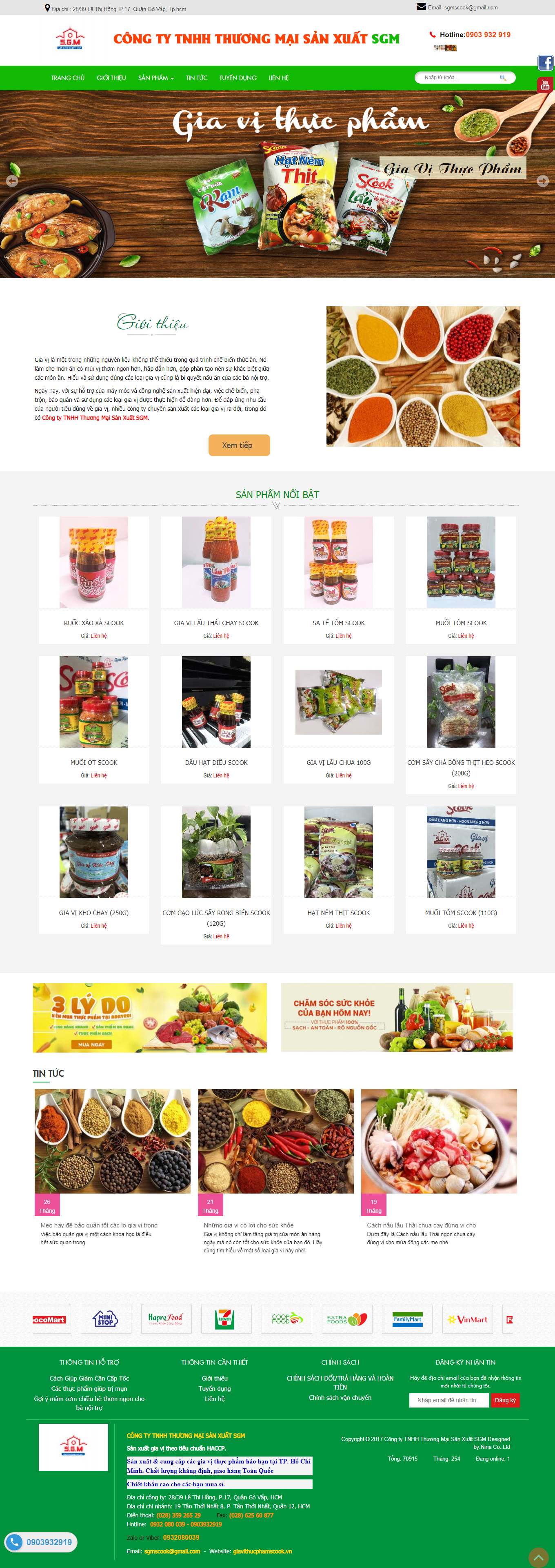 Thiết kế Web quận phú nhuận giavithucphamscook.vn