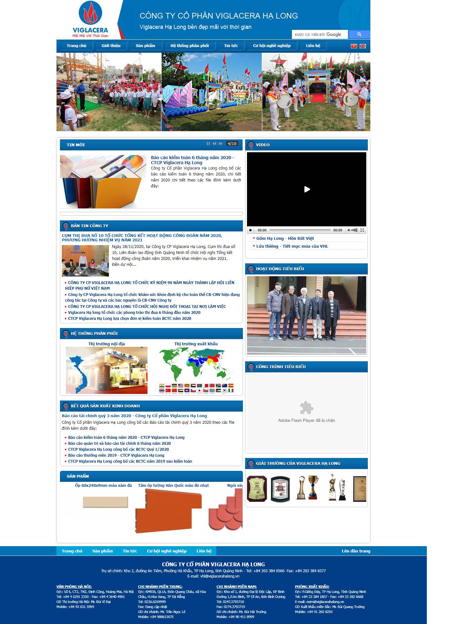 Thiết kế Web quận tân phú viglacerahalong.vn