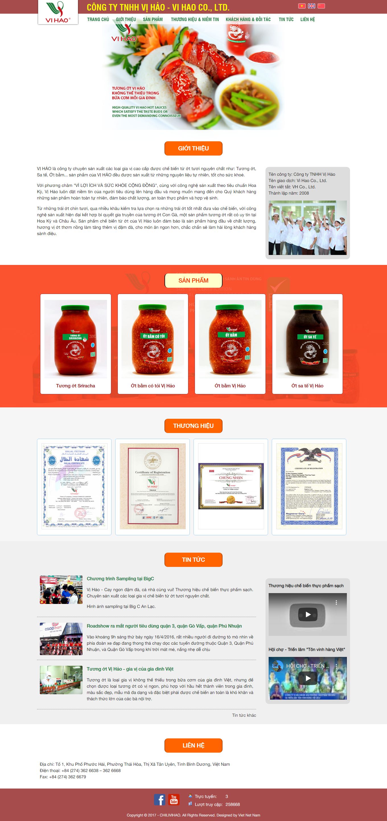 Thiết kế Web huyện bình chánh chilivihao.com