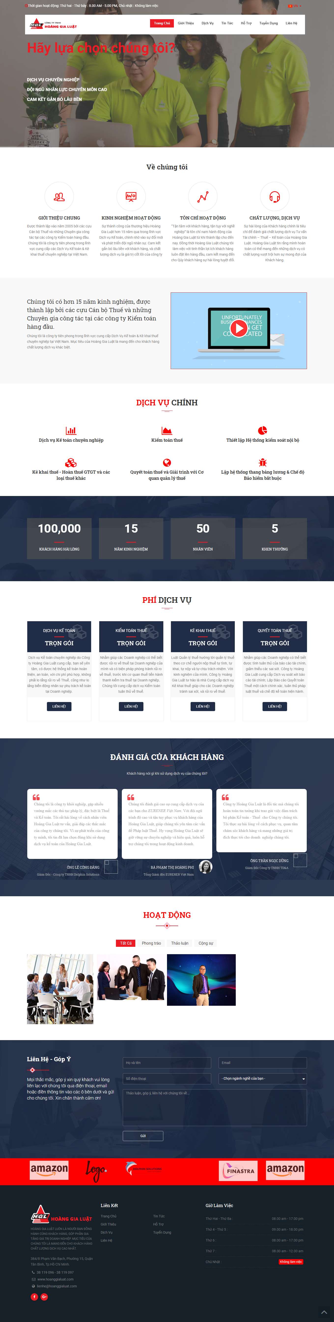 Thiết kế Web huyện hóc môn hoanggialuat.com