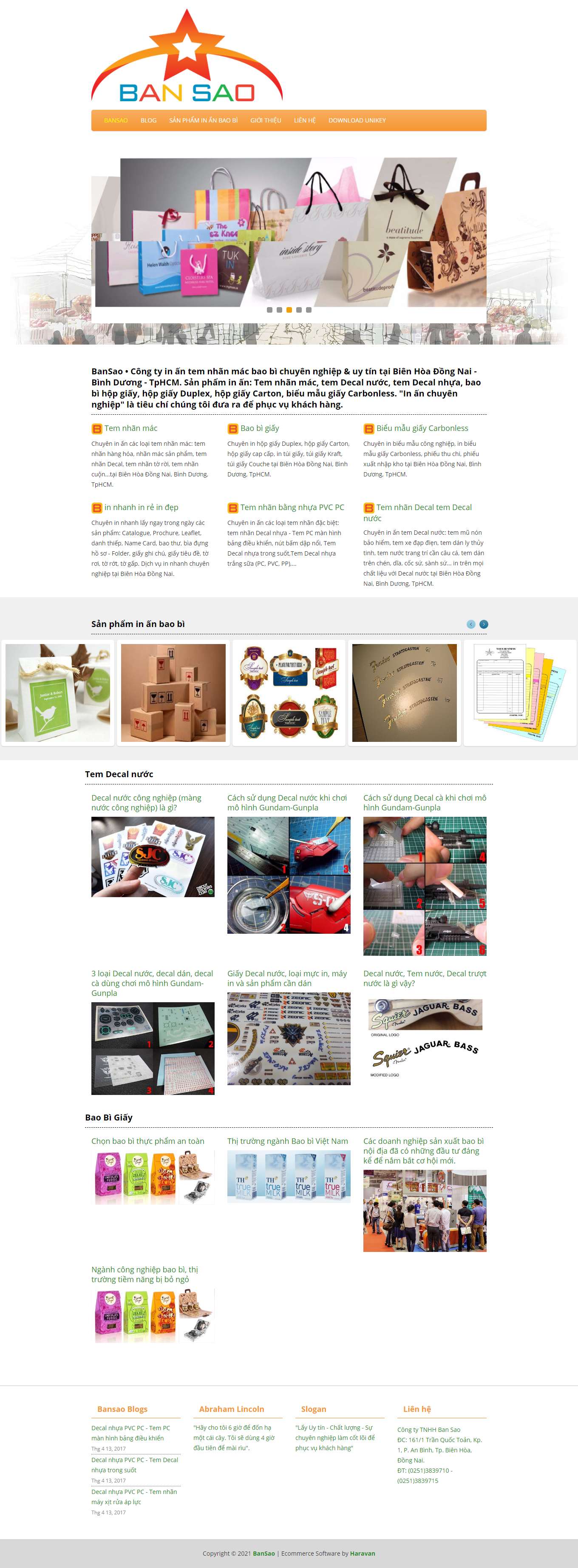 Thiết kế Web huyện củ chi bansao.com.vn