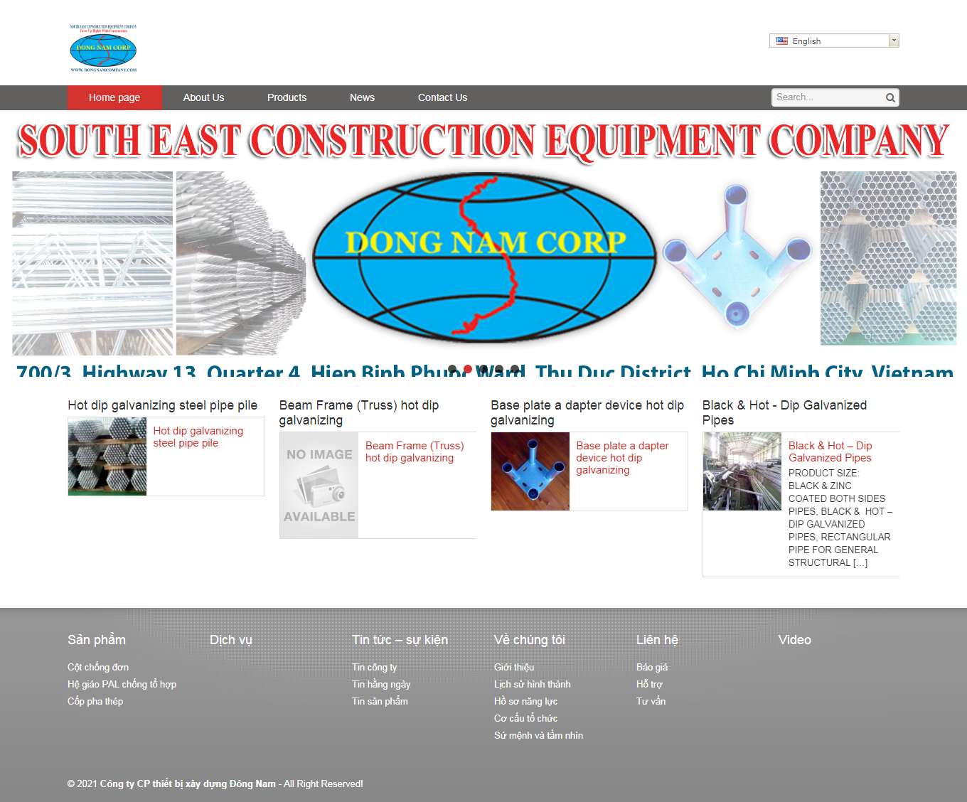 Thiết kế Web huyện củ chi dongnamcompany.com