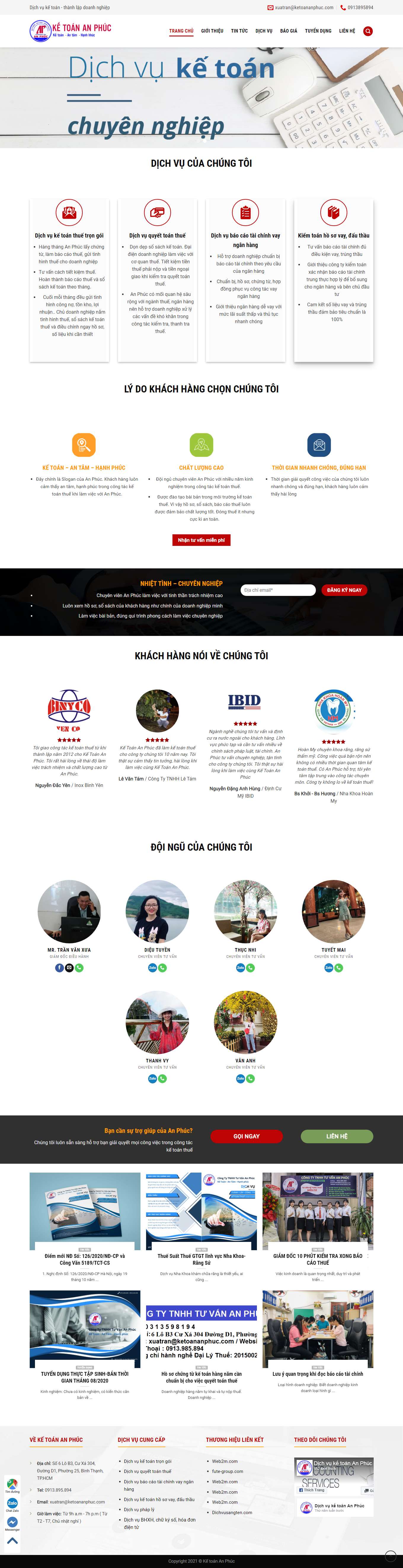 Thiết kế Web huyện củ chi ketoananphuc.com