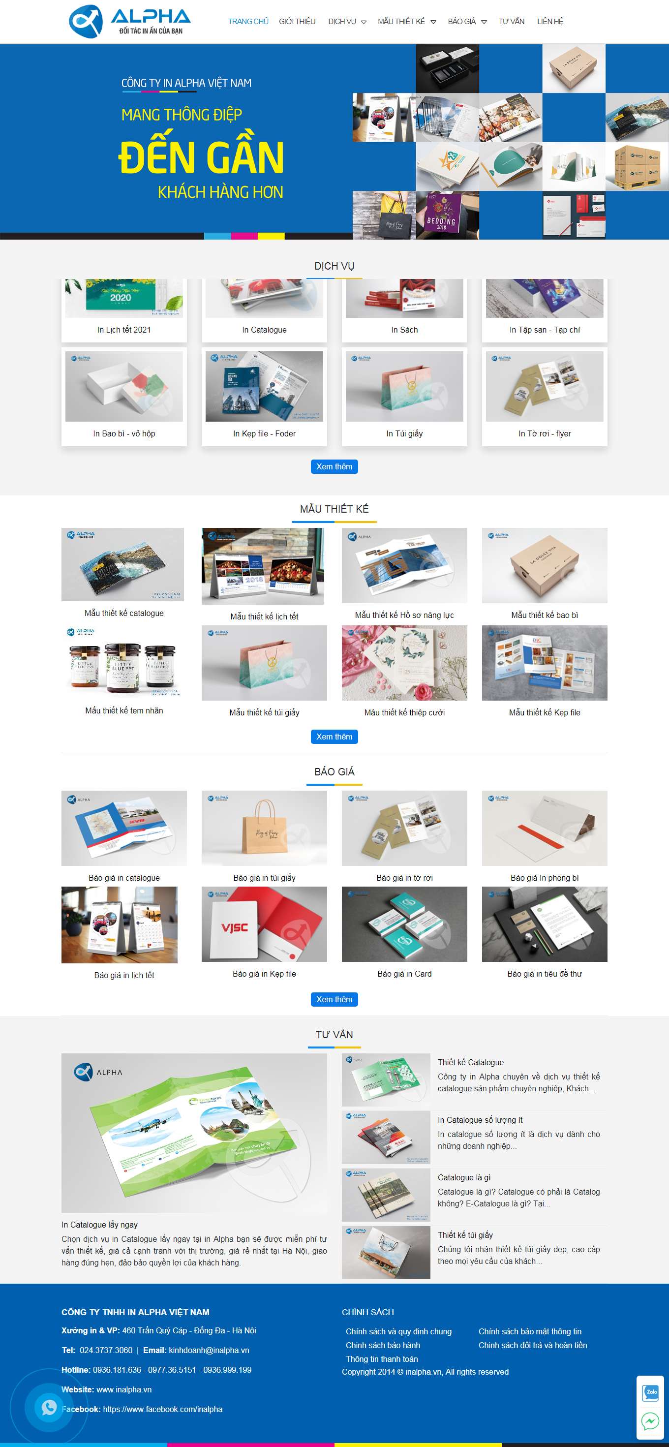 Thiết kế Web hiệu quả inalpha.vn