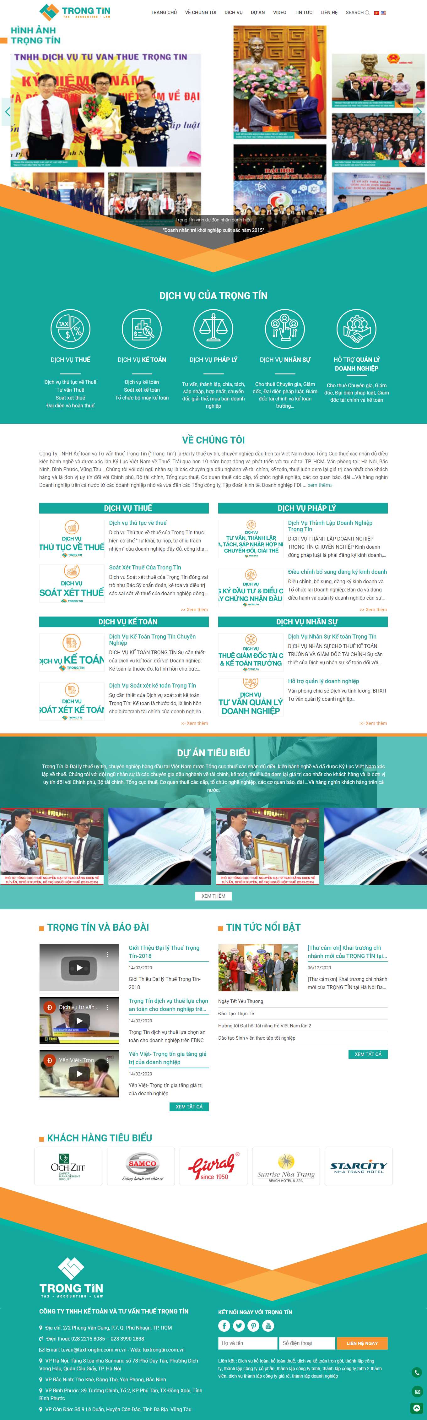 Thiết kế Web hiệu quả taxtrongtin.com.vn
