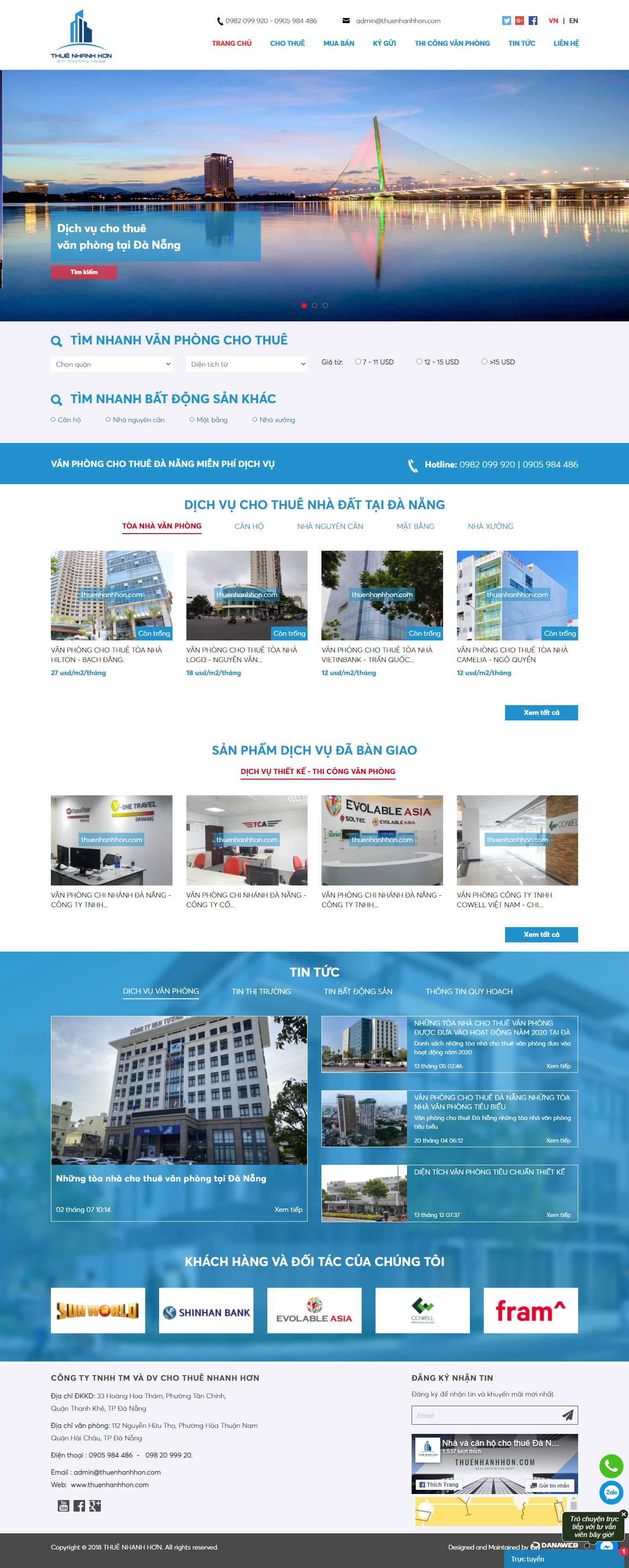 Thiết kế Web mẫu có sẵn thuenhanhhon.com