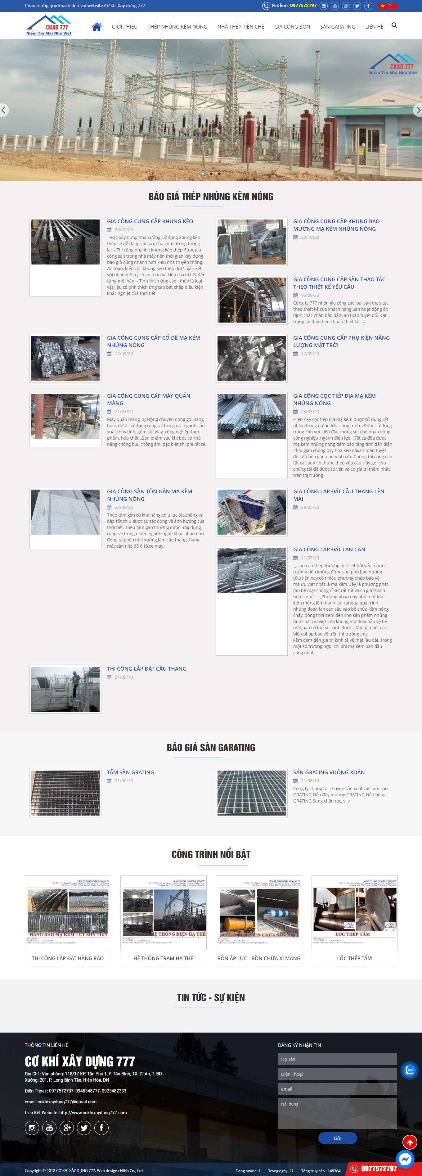 Thiết kế Web đồ họa đẹp cokhixaydung777.com