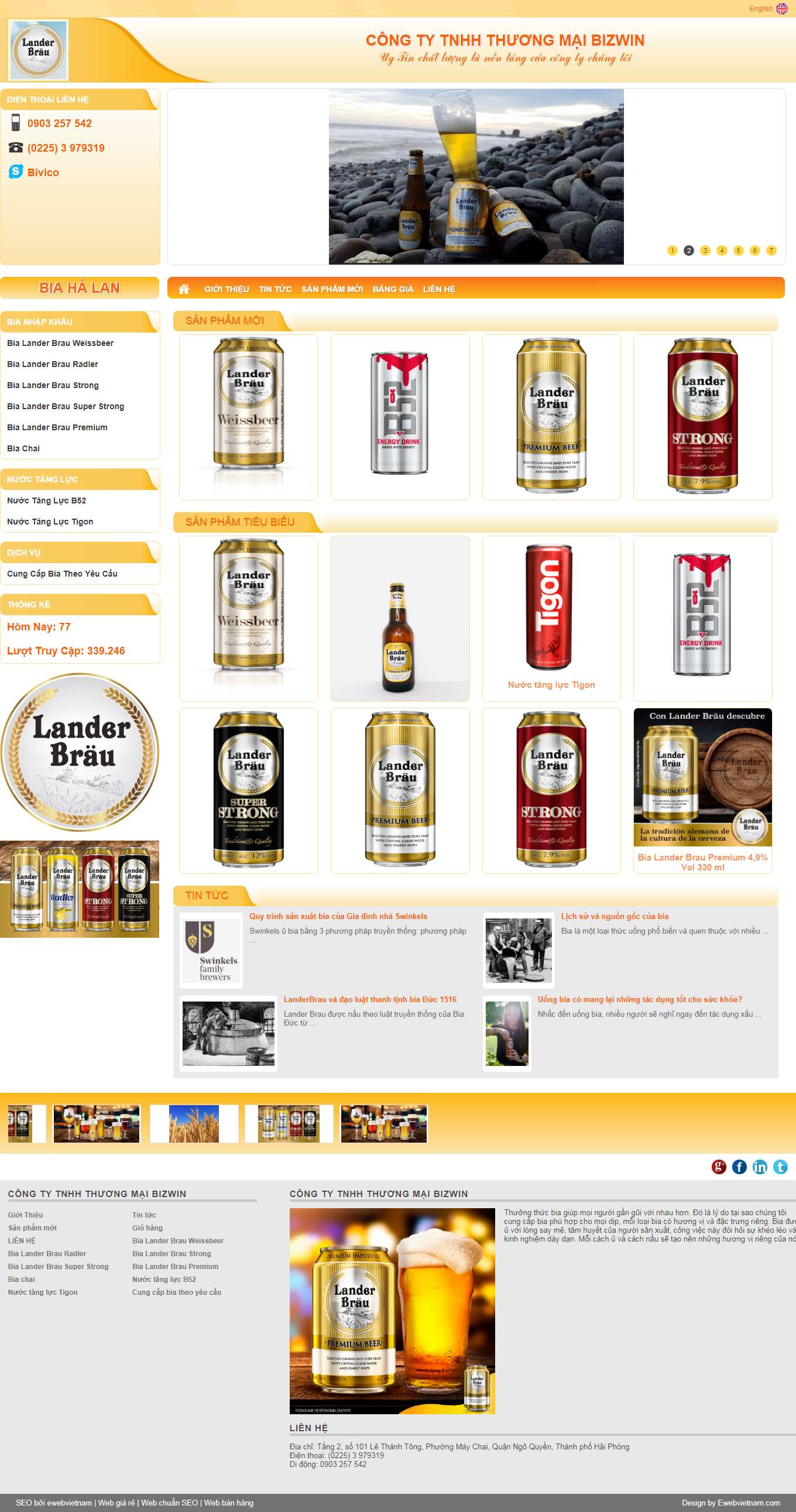 Thiết kế Web online bizwin.vn