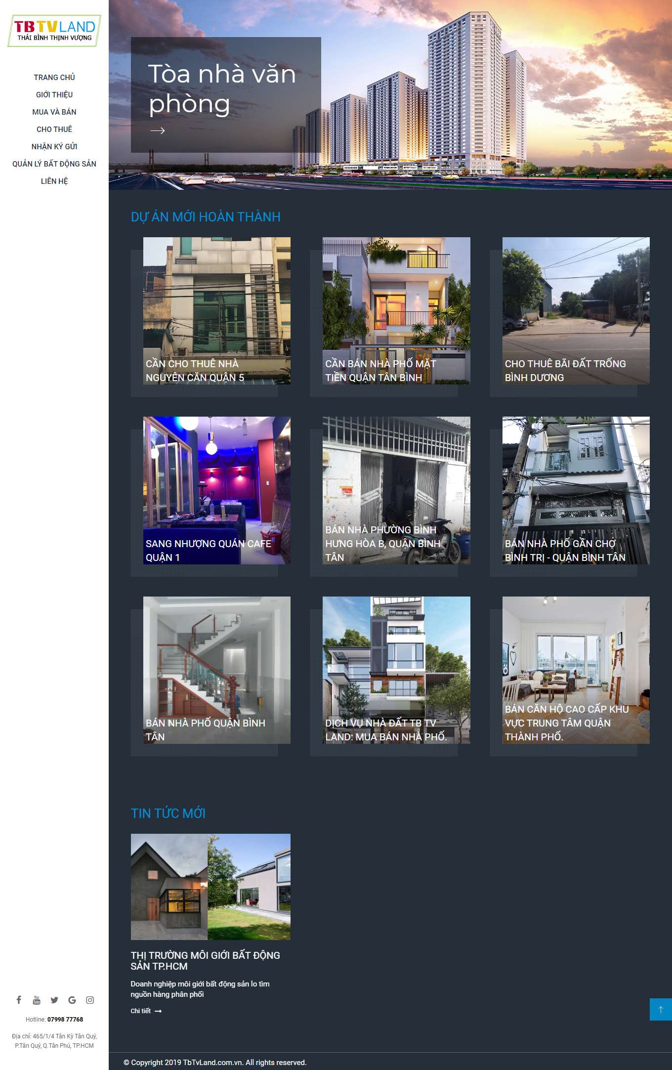 Thiết kế Web nhanh thaibinhthinhvuong.com.vn
