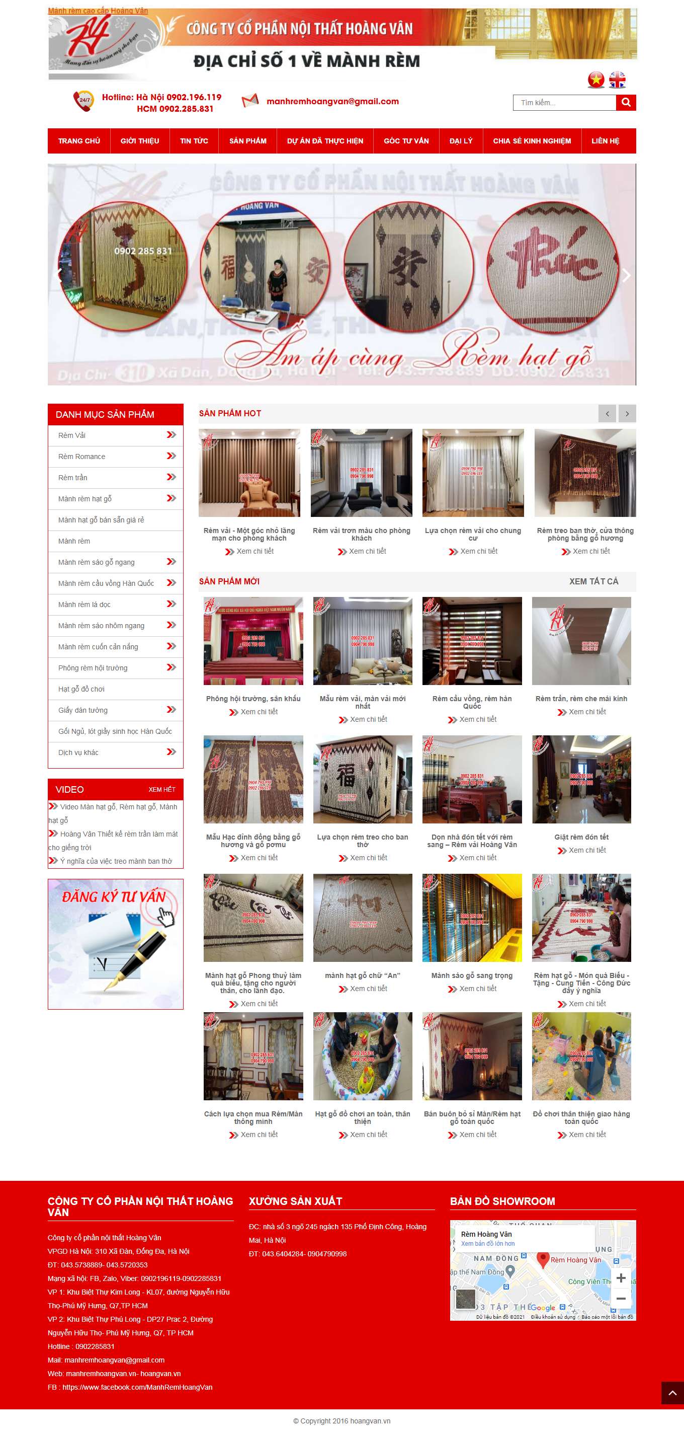 Thiết kế Web số 1 việt nam hoangvan.vn