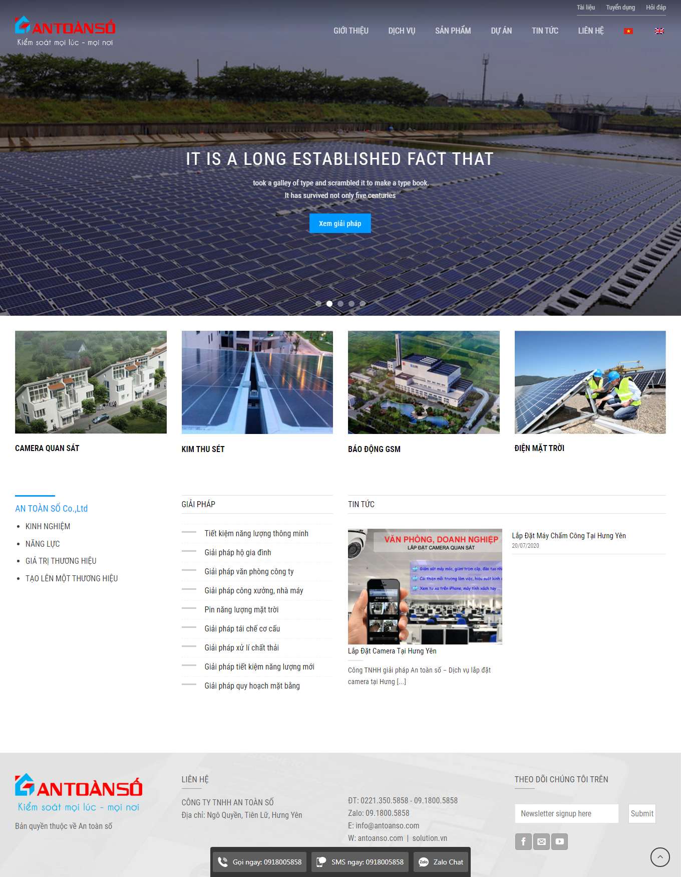 Thiết kế Web 500k antoanso.com