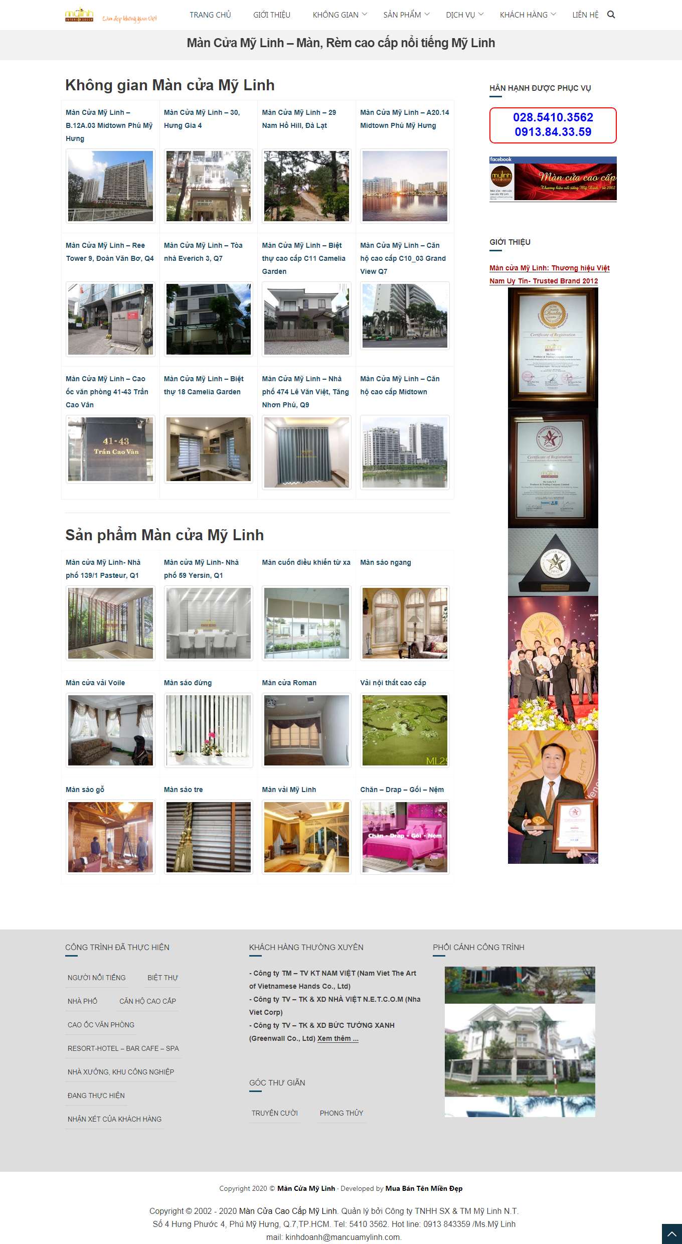 Thiết kế Web 500k mancuamylinh.com