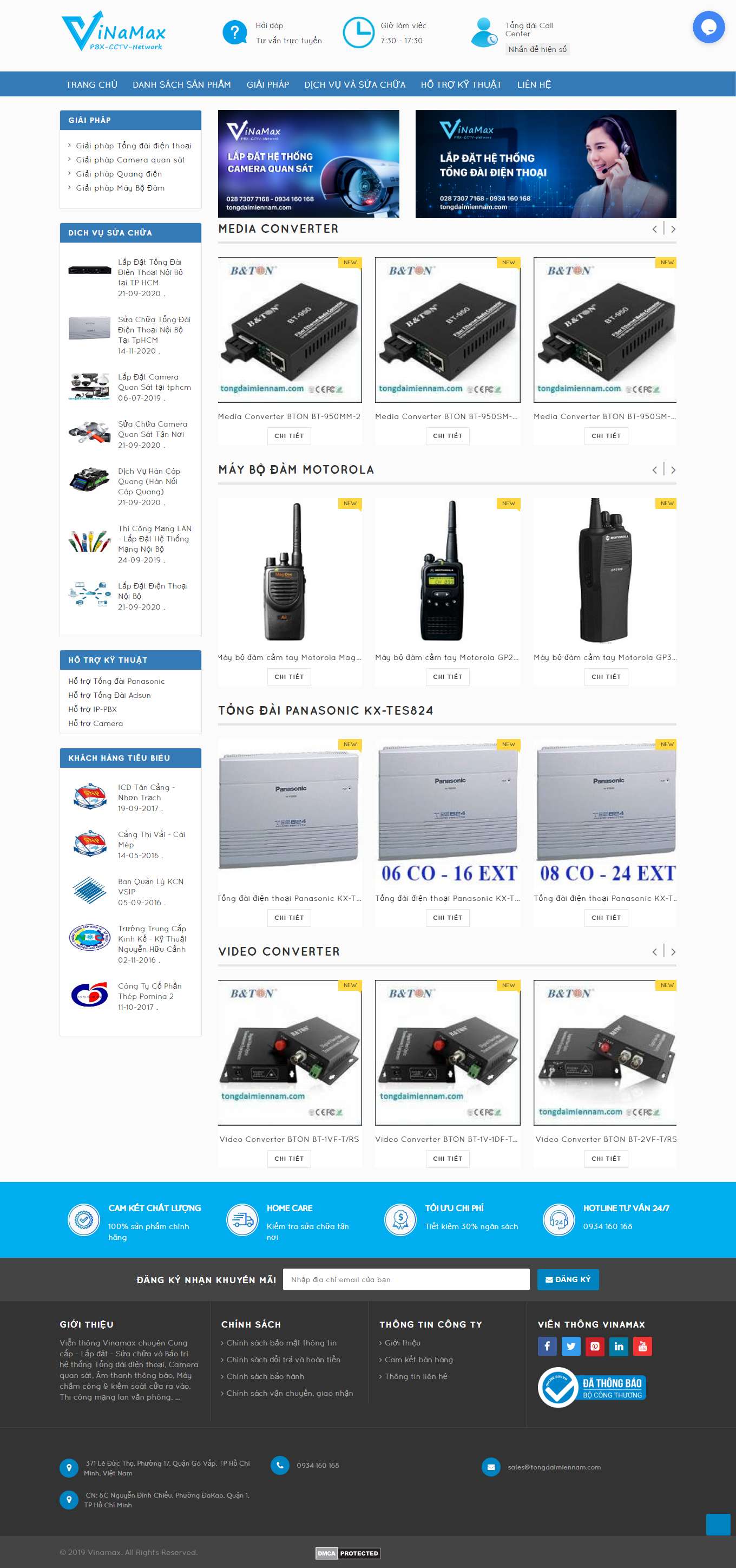 Thiết kế Web mẫu có sẵn tongdaimiennam.com